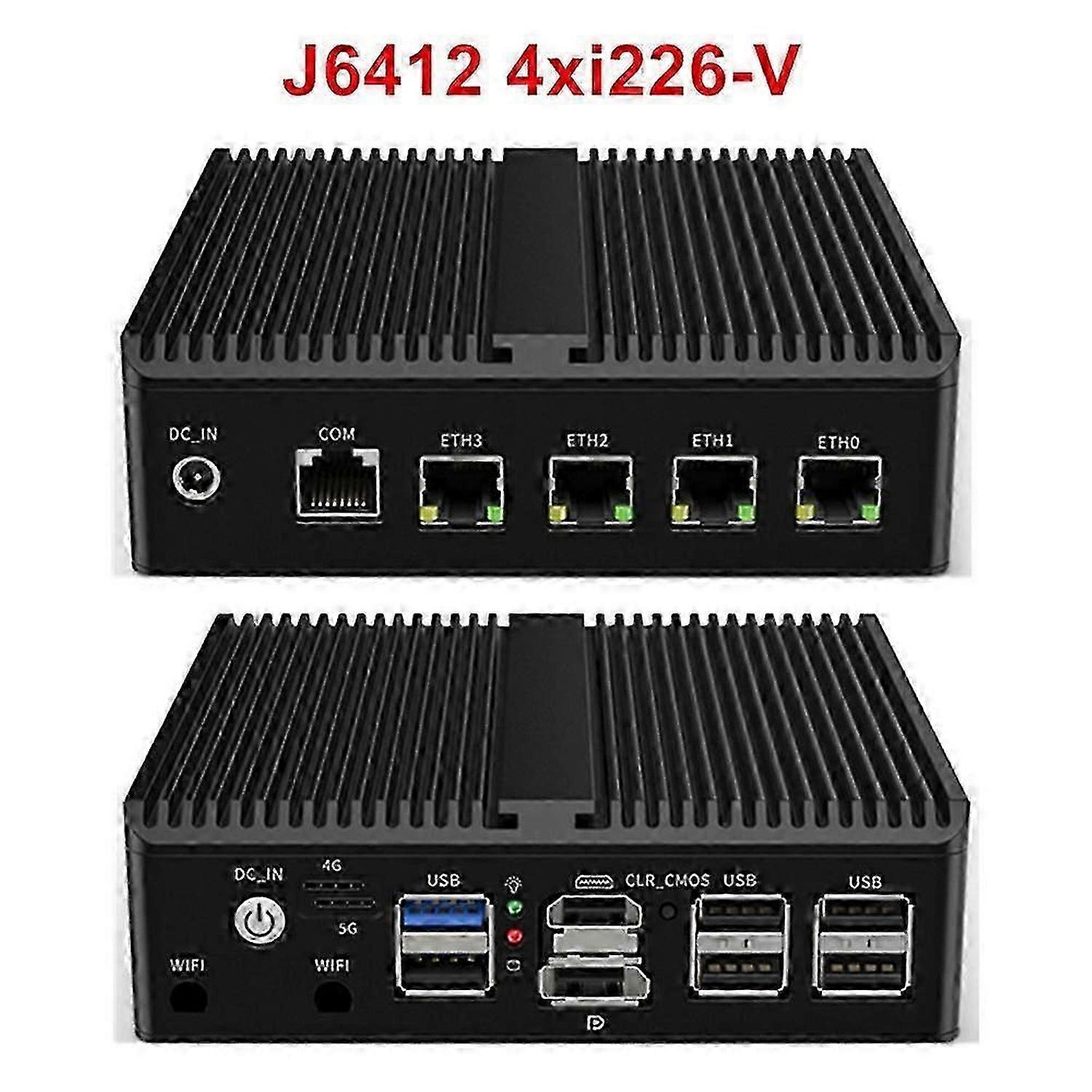 Intel N100 Pfsense Firewall Router der 12. Generation J6413 N5105 N5100 4xintel i225 i226 2.5g NVME lüfterloser Mini-PC Opnsense Pve Esxi