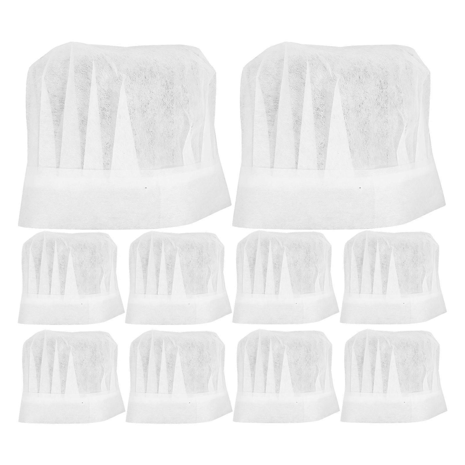 20pcs Unisex Food Service Caps For Restaurant Chefs Disposable Chef Hats For Kitchen Work Comfortable And Lightweight Cap For Baking And Cooking