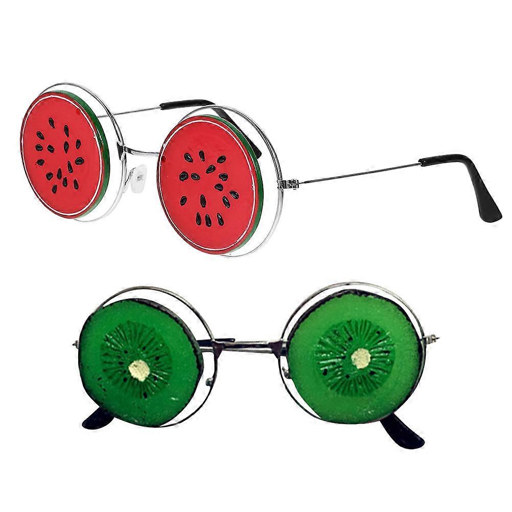 Funny Eye Glasses Wedding Photography Props with 8Pcs Fruit Glasses