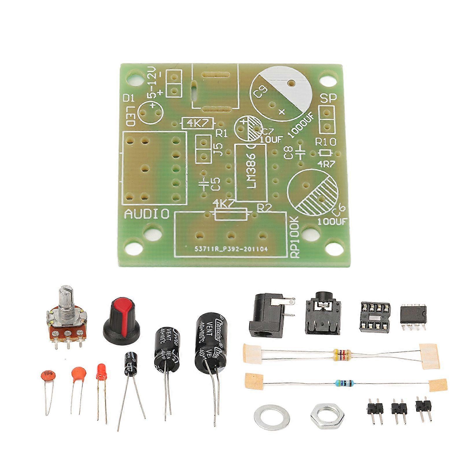 LM386 Audio Amplifier Kit Super Mini Smart Electronic DIY Module Board FR4A PCB 312V