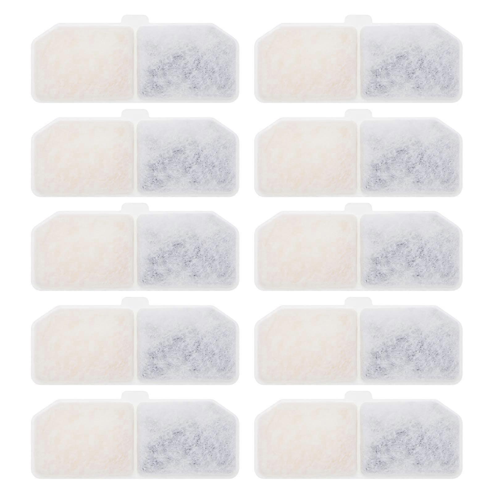 Pet Fountain Filter 10Pack Replacement For Cat Water Fountains, Dispenser Filter For Cat Drinking And Watering
