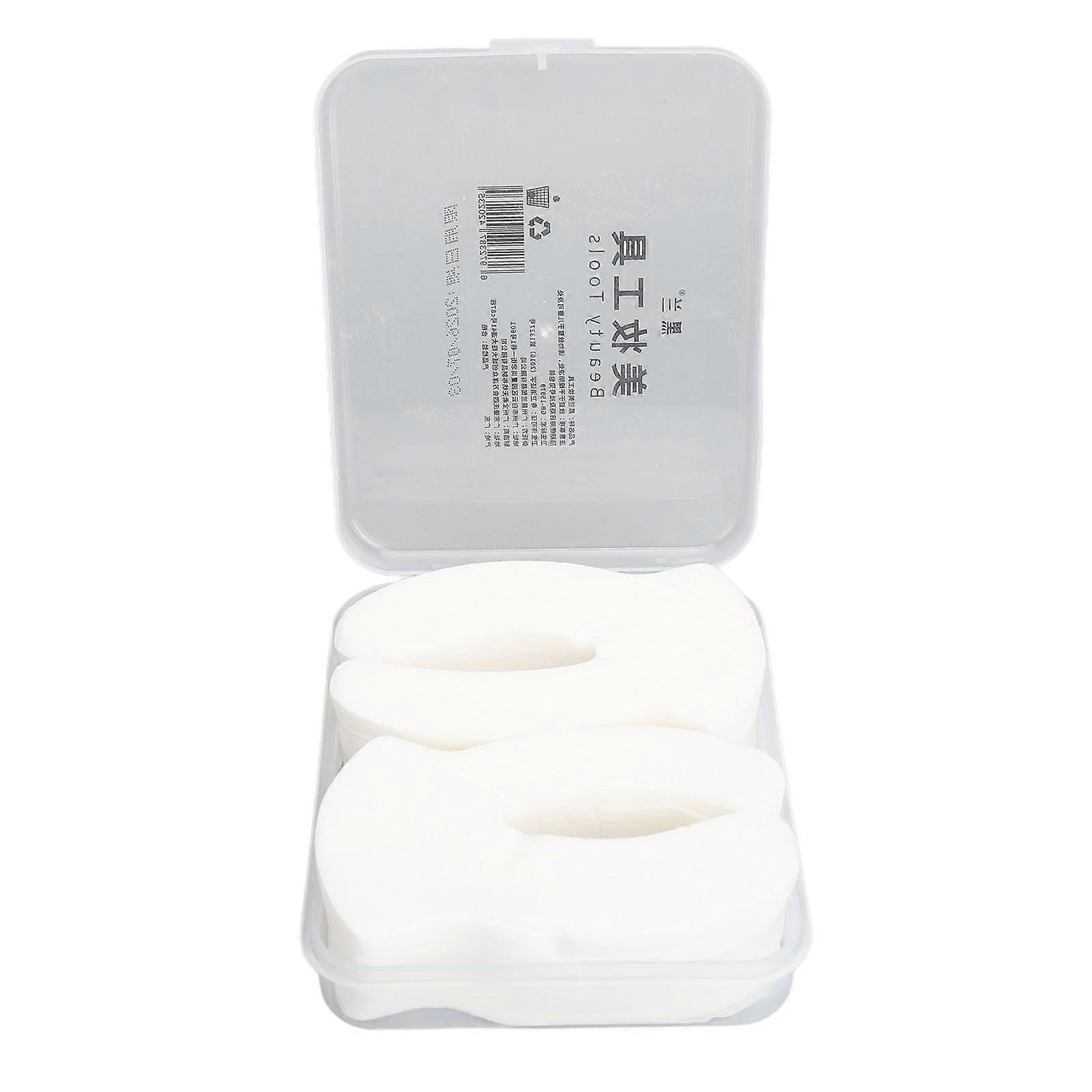 200pcs Disposable Under Eye Mask Sheet U Shape Good Water Retention Cotton Eye Compressed Mask Sheet