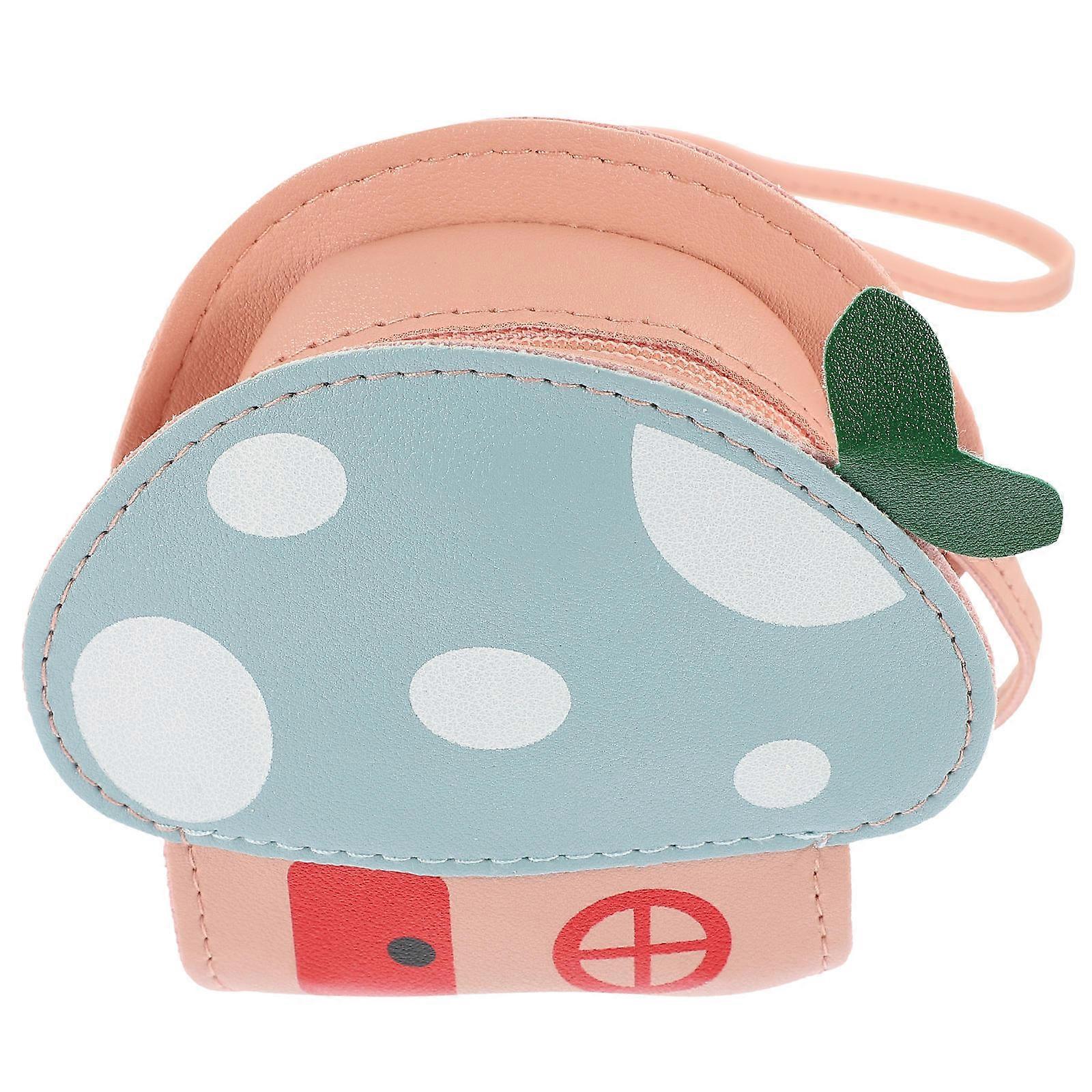 Cartoon Purses for Kids Mushroom Shape Change Bag 2Pcs Set
