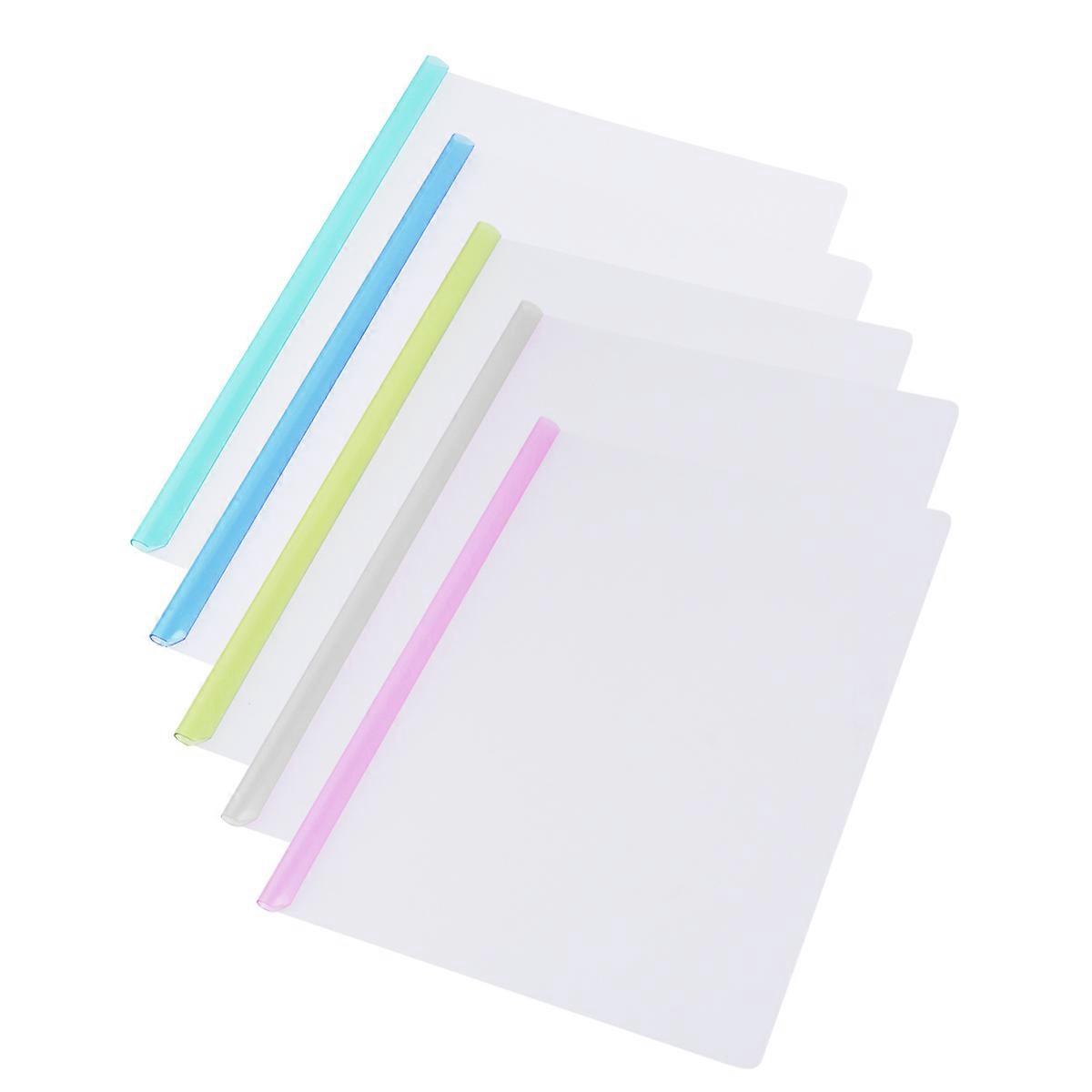 Report Binder Sliding Bar Holder for Filing 30Pcs Assorted Color Packs
