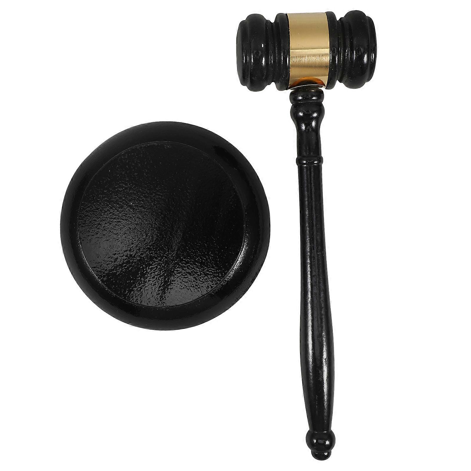 Brown Wooden Law Gavel for Kids Use 5Sets with Sound Block for Courtroom