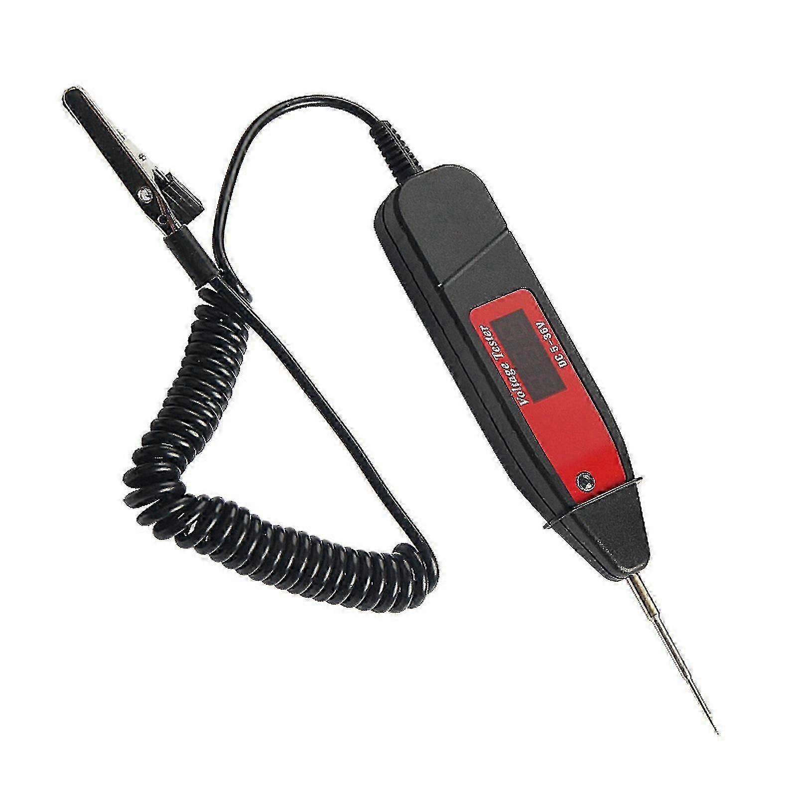 2 In 1car Electric Voltage Test Pen Probe Tools W/led Light 5-36v Digital Tester 2025