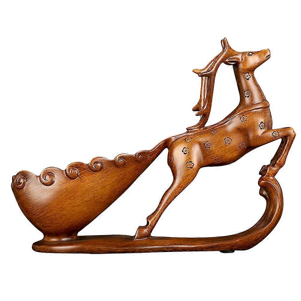 Sika Deer Craft Ornaments 3Pcs Wine Rack Storage For Home And Bar Light Brown Modern Simple Style Decoration