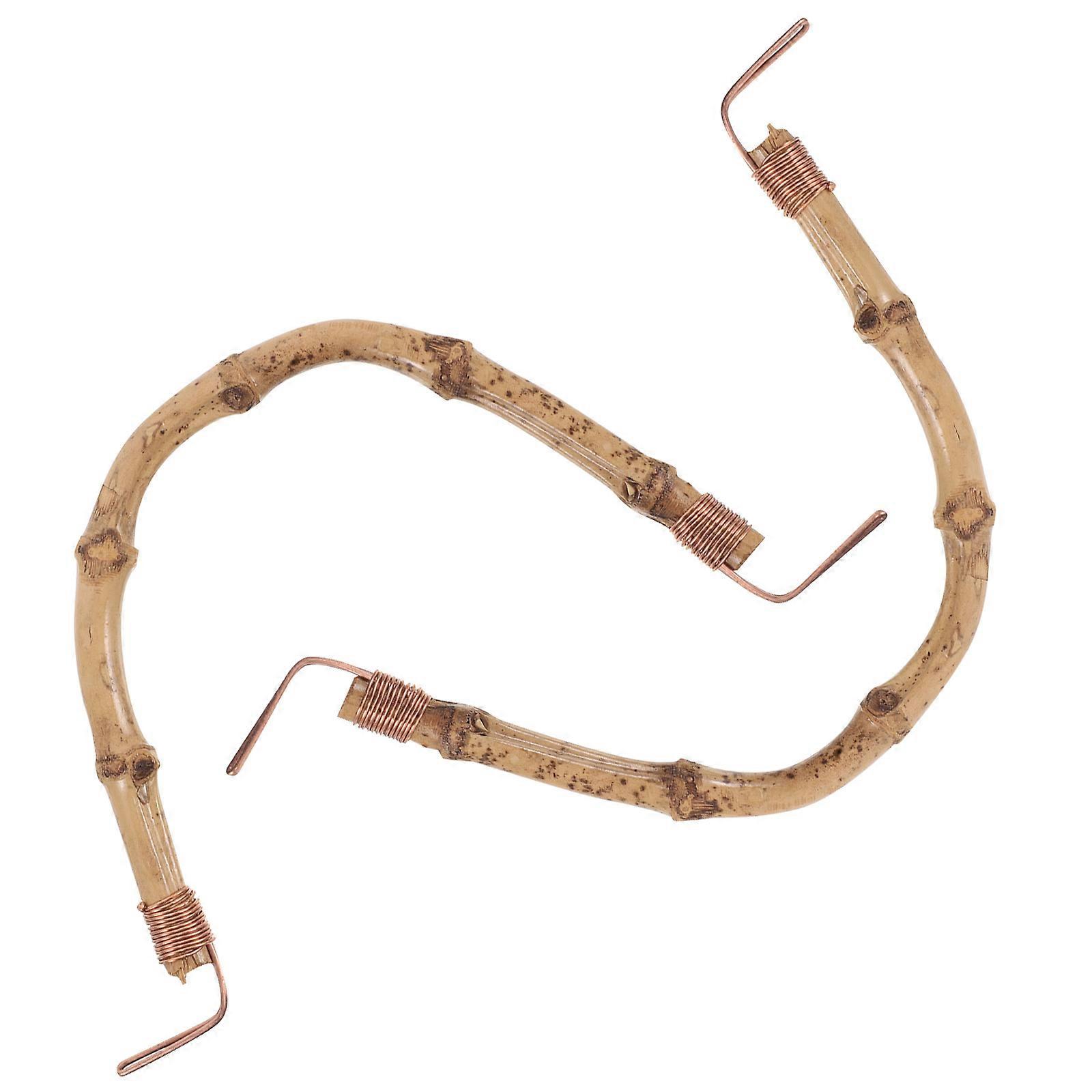 Rustic Bamboo Teapot Handle Replacement for 3Pcs Tea Kettle Grip Accessory