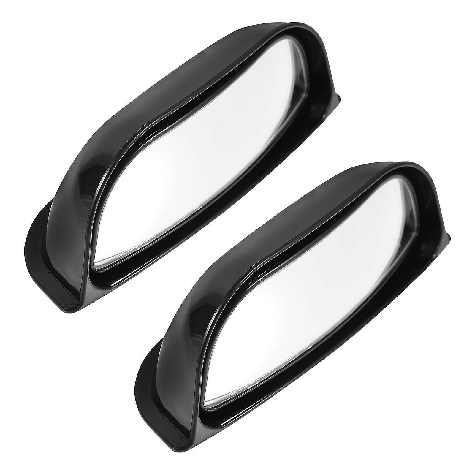 Car Mirror B-Pillar Side View Mirror for Car Use 2Sets Black