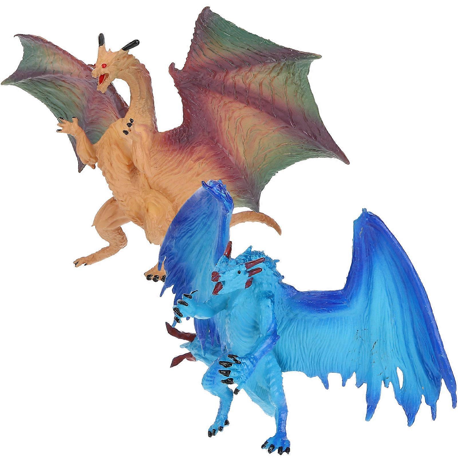 Mythological Dragon Decor Dragon Models for Kids Playing 6Pcs Assorted Color