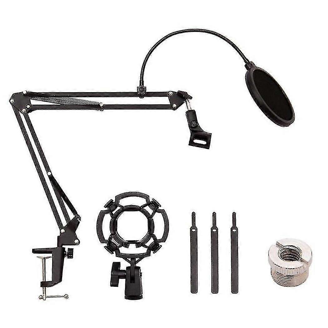 Desktop Microphone Stand,mic Stand Compatible with Blue Yeti and Blue Yeti Pro with Mic Windscreen a YVL