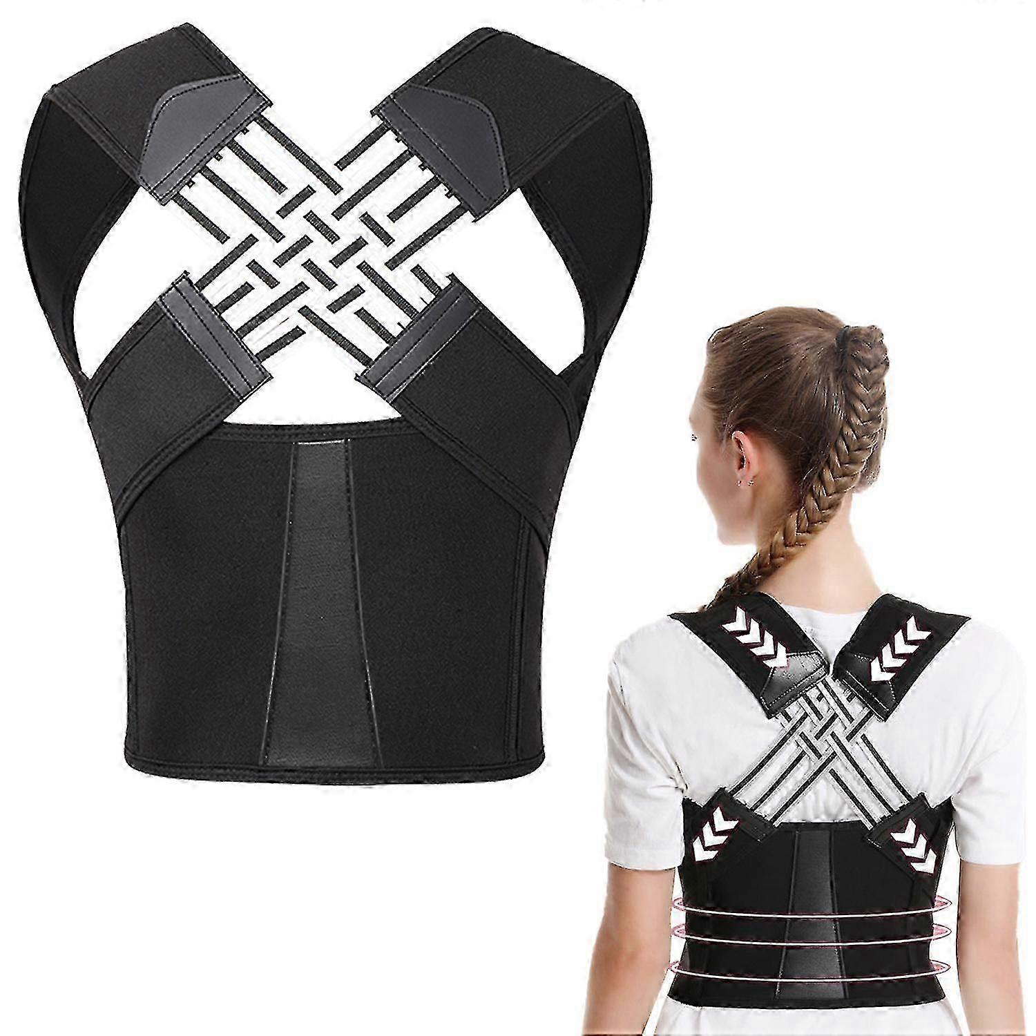 Tutore correttore posturale regolabile per uomini e donne, supporto per la scoliosi e sollievo dal dolore lombare