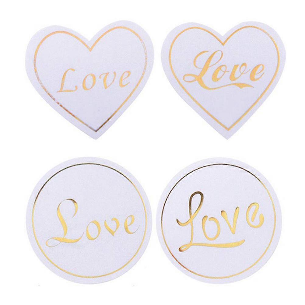 Gold Stamping Sticker Roll for Decoration 1 Roll Valentine's Day Multi-Purpose Gift