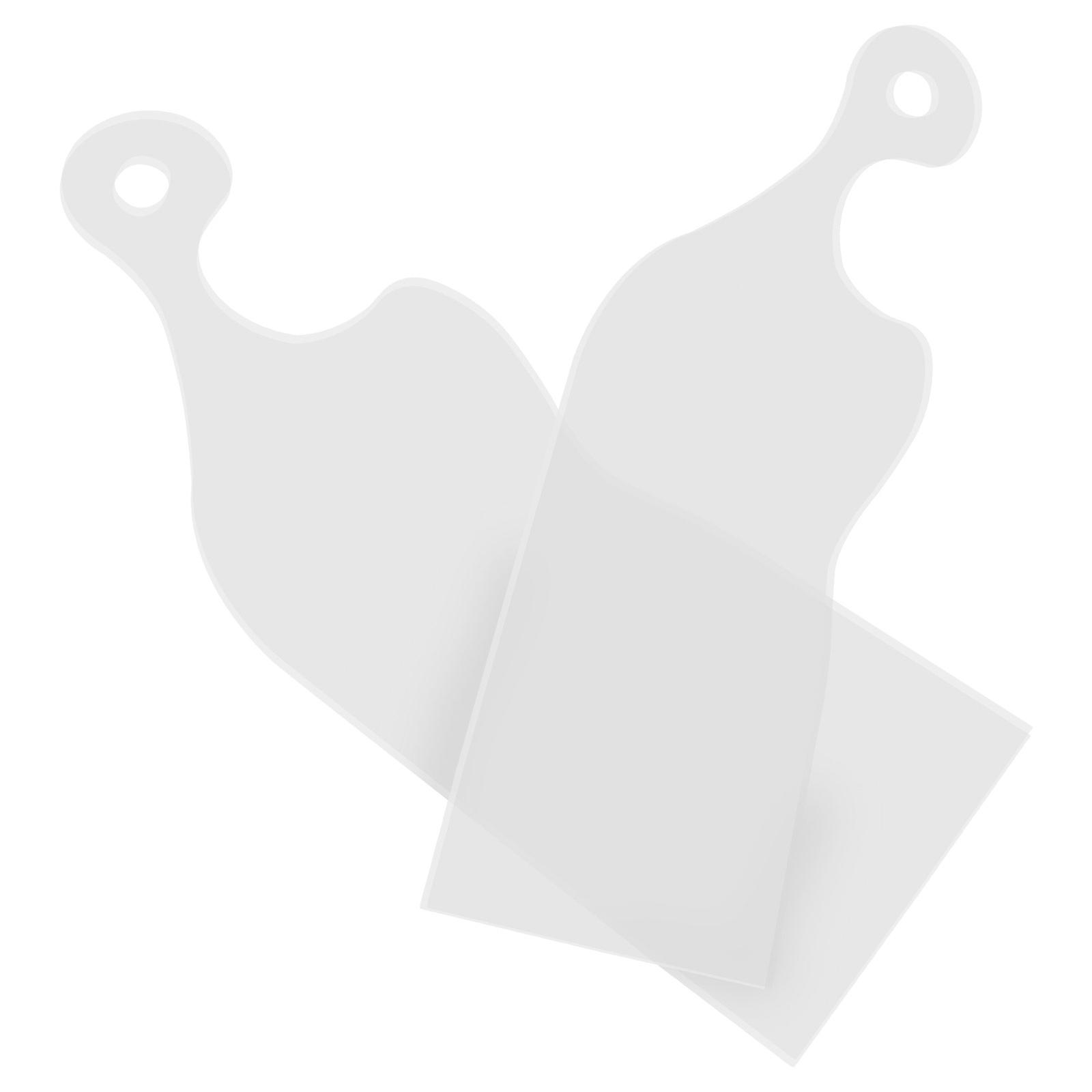 DIY Cutting Board Handle Router Template For Home Users Made From White Acrylic Material In 1 Pair