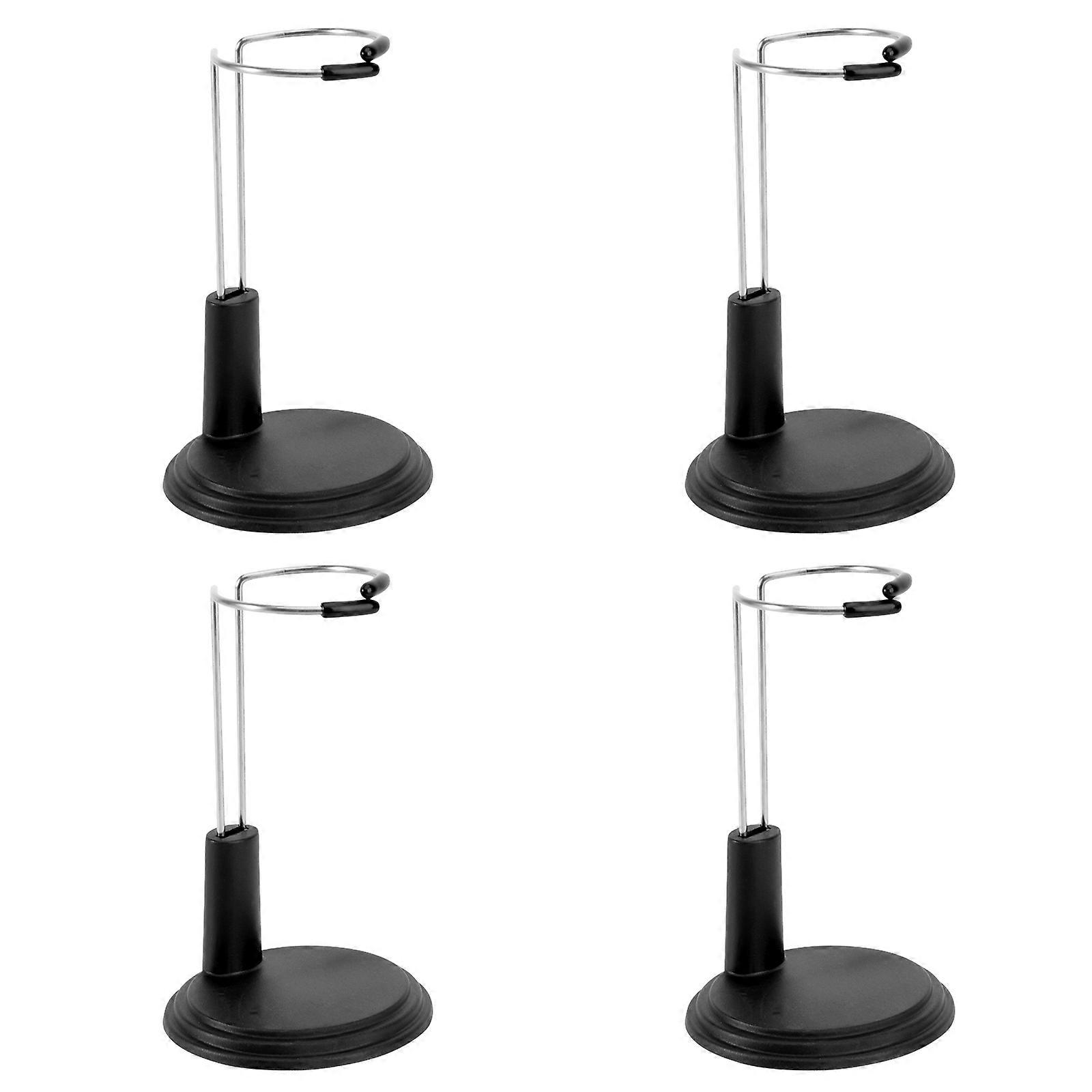 Black Portable Doll Stand Bracket Support for 8Pcs Creative Storage Rack