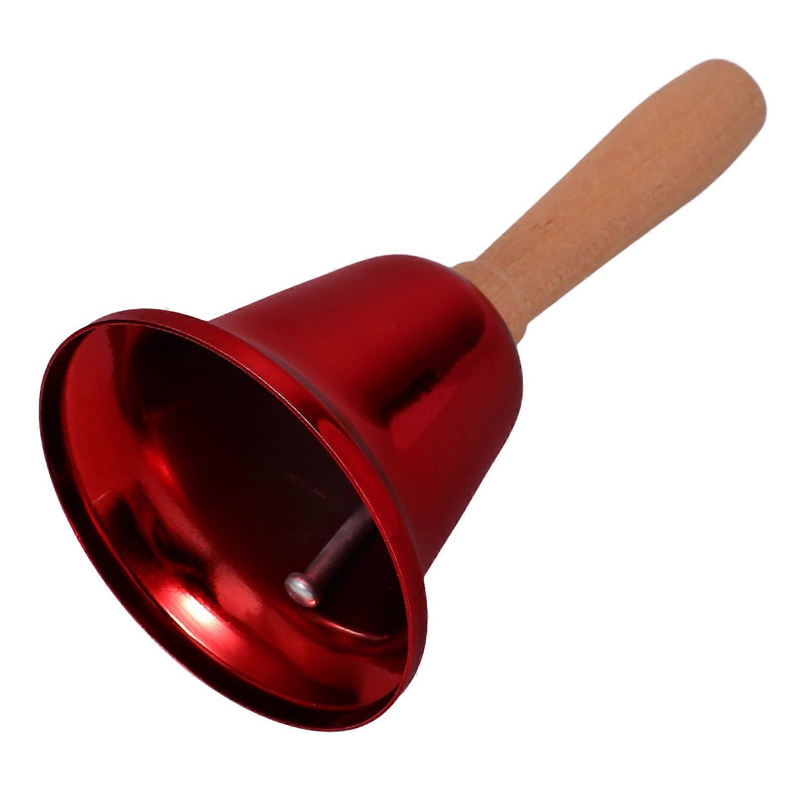 Portable Call Bell for Dinner Time Classroom Use Iron Wood 1Pcs