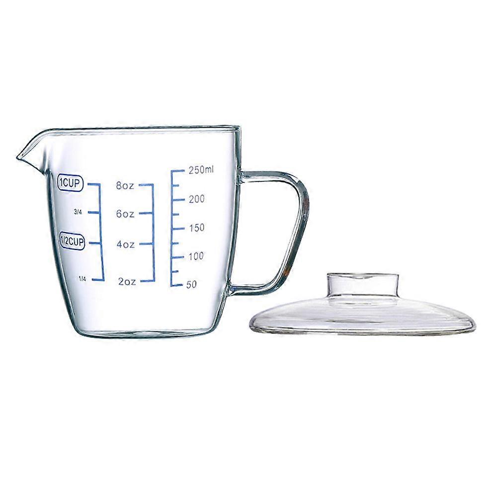 Glass Water Mug Glass Cup with Scale for Home Use 5Pcs Set
