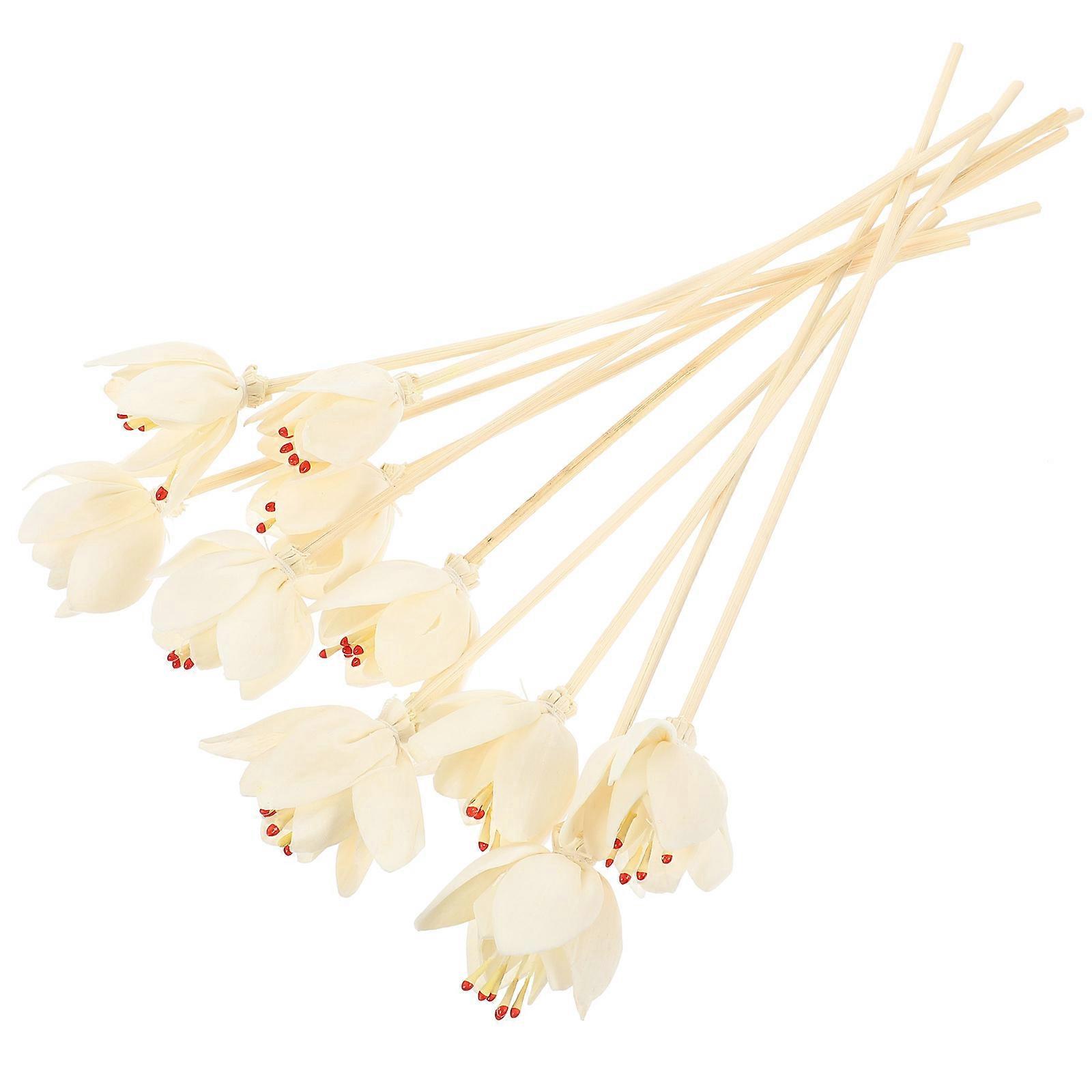 Chocolate Flower Reed Diffuser Sticks Essential Oil Diffuser Stick 50Pcs Pack
