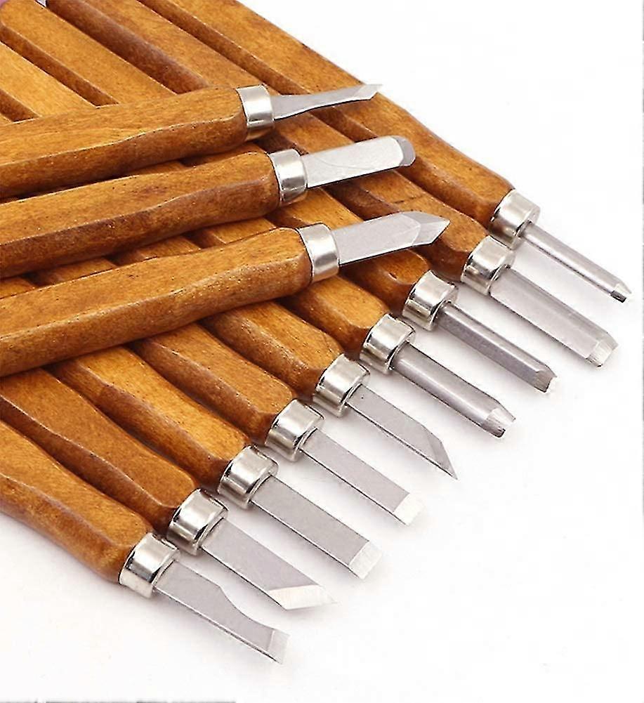 14pcs Wood Carving Tool Kit - Professional Carving Scissors Knife Handle Carving Sculptures
