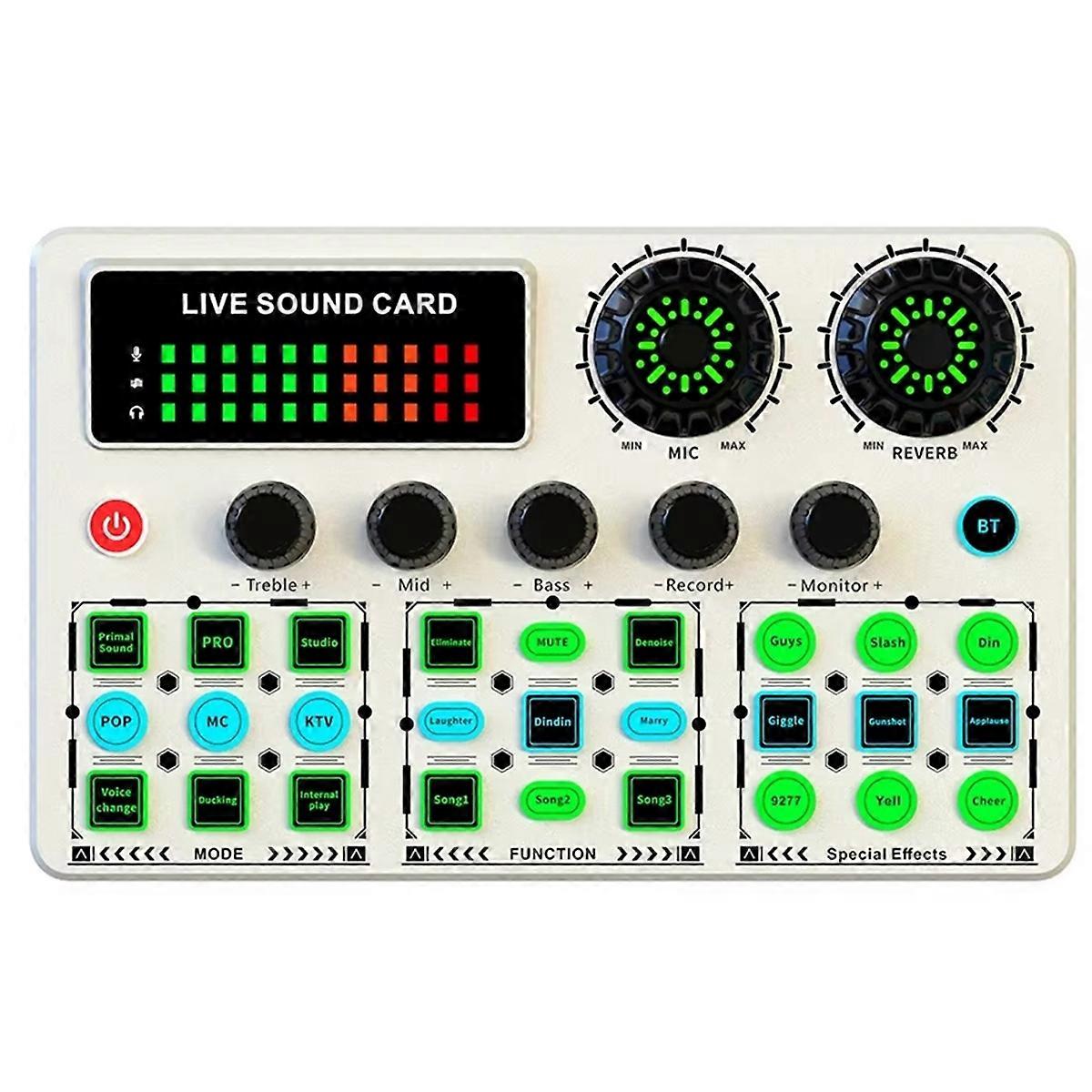 V99 Live Sound Card for Karaoke Recording Podcast B