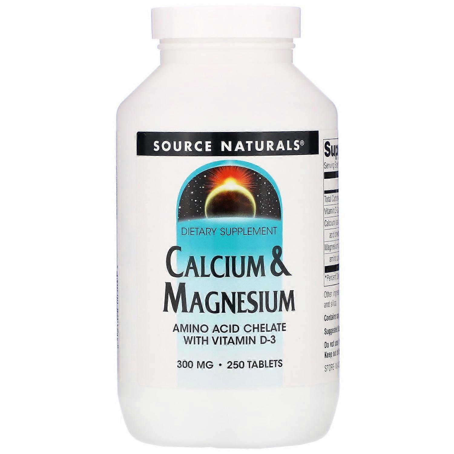 Source Naturals, Calcium & Magnesium, 300 mg, 250 Tablets