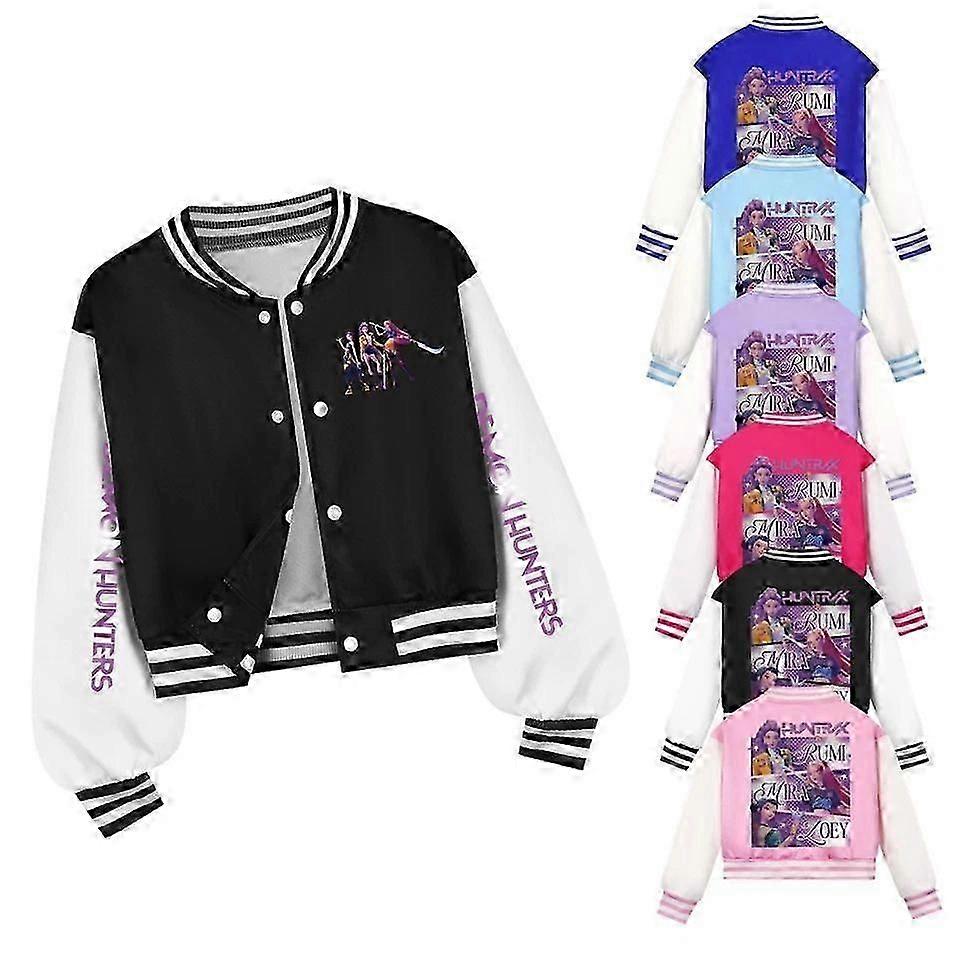 Kinder KPOP Demon Hunters Jacke Baseballmantel Casual Top
