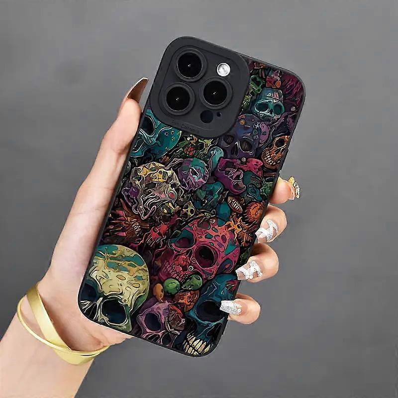Ghost Face Scream Halloween Phone Case For compatible with iPhone 15 14 13 12 11 Pro XR X XS Max 7 8 Plus SE 2020 Shockproof Soft Silicone Cover
