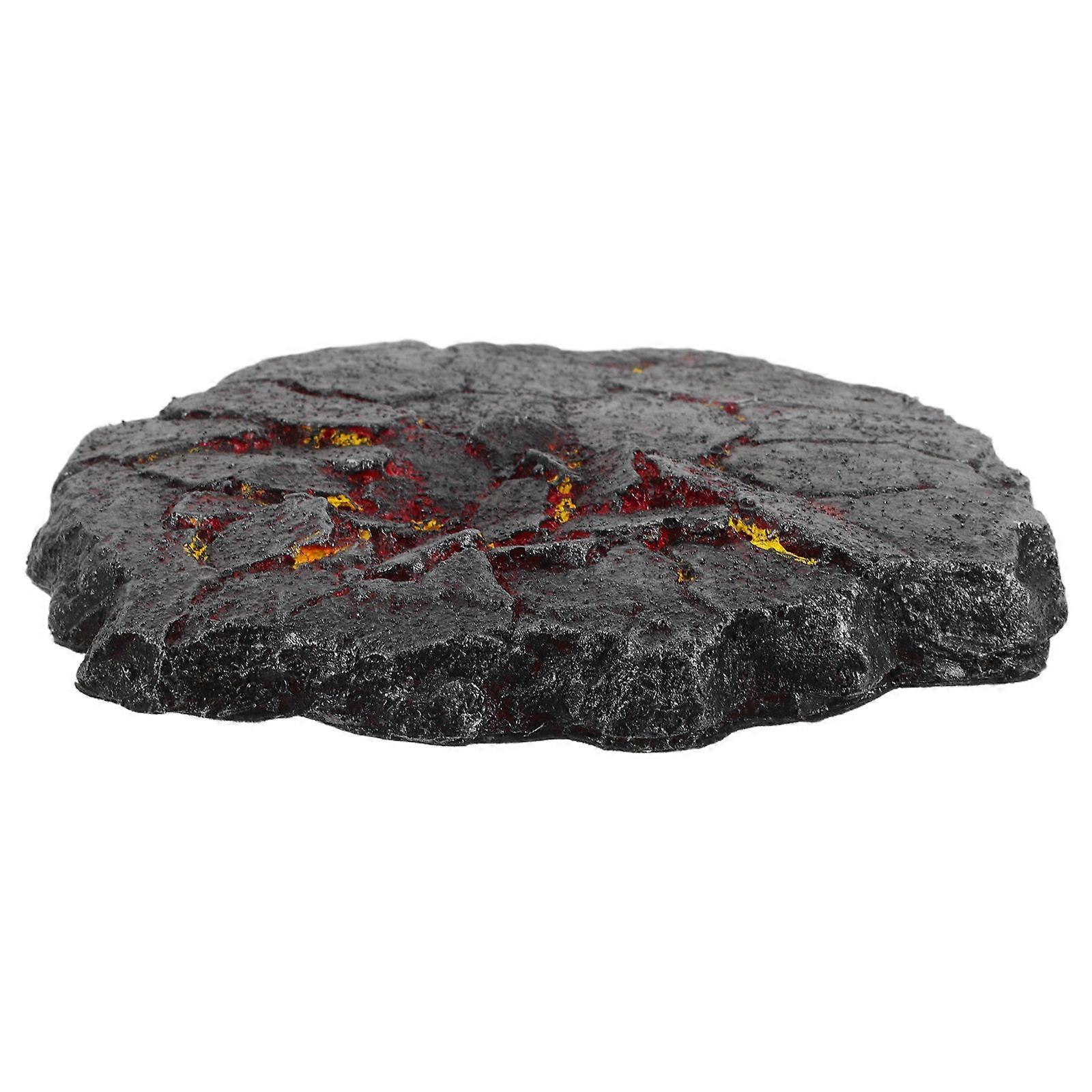 Display Rack for Figures Realistic Lava Effect Model Base for 2Pcs Anime Action Figures