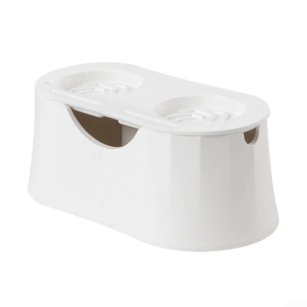 Coffee Knock Box 2In1 With Detachable Tamping Station And Tamper Mat  Quiet And Stable Coffee Grounds Disposal White