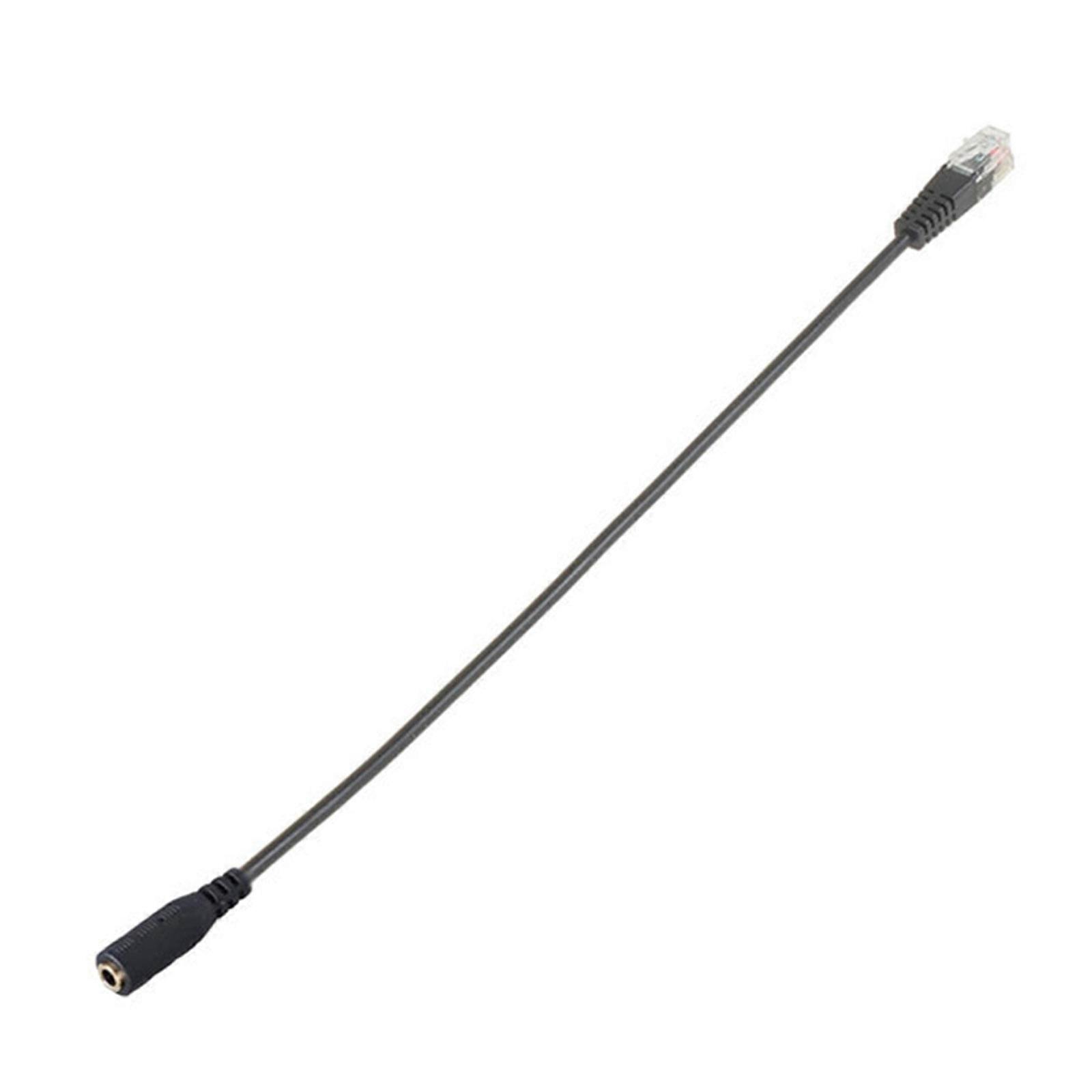 ממיר אוזניות טלפון RJ9 למתאם אודיו 3.5 מ"מ תאימות אוניברסלית למשרד ביתי נסיעות משפר יעילות צבעים רבים