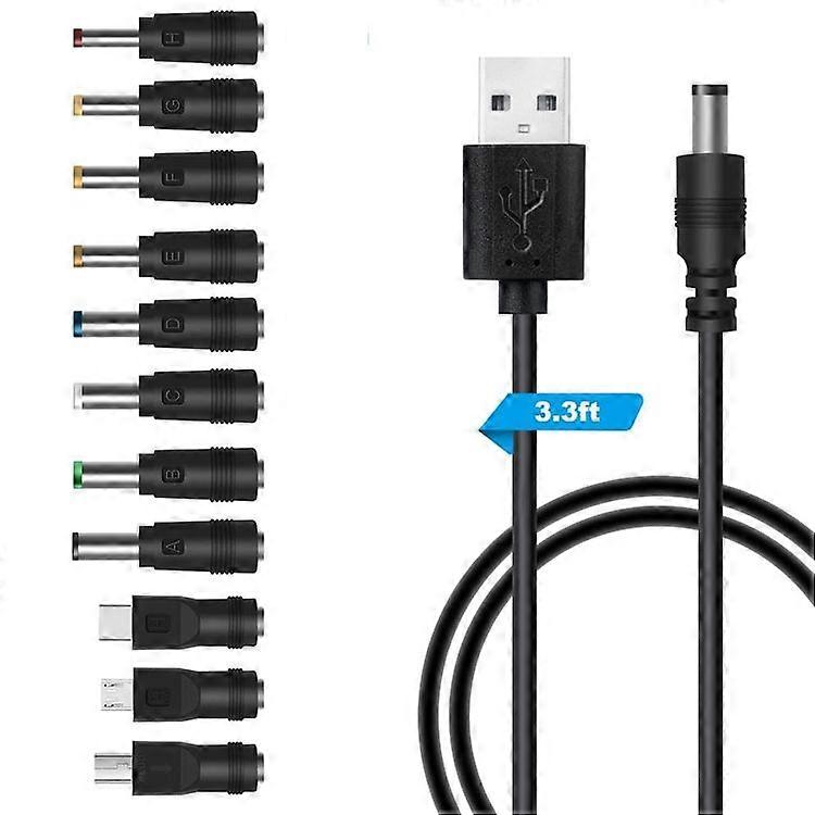 11 In 1 DC Power Cord USB Multi-Function Interchange Plug USB Charging Cable