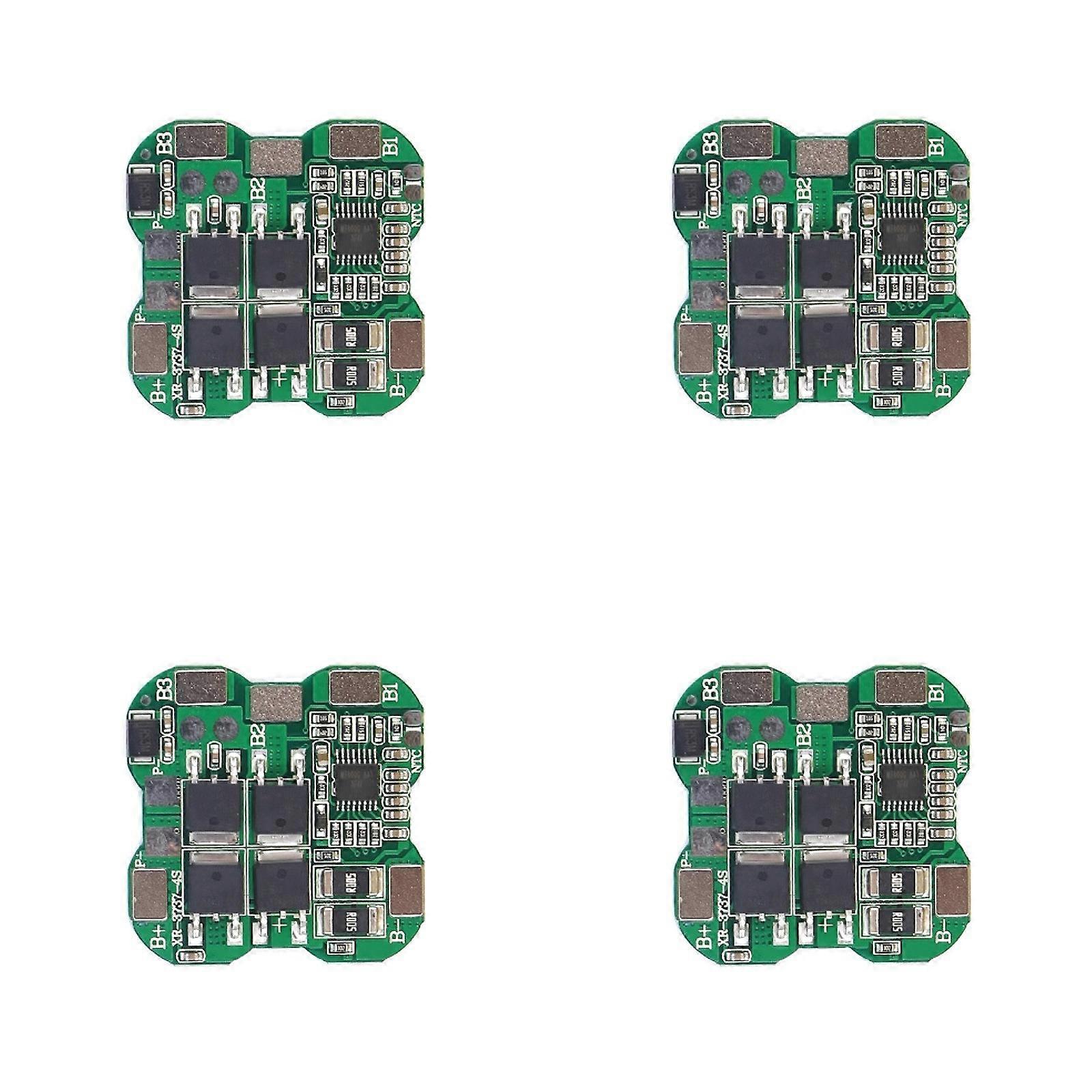 4Pcs 4S 40A Battery Charging Protective Board Charging Protective Module 14.8V Cell Module Battery Replacement Multicolor