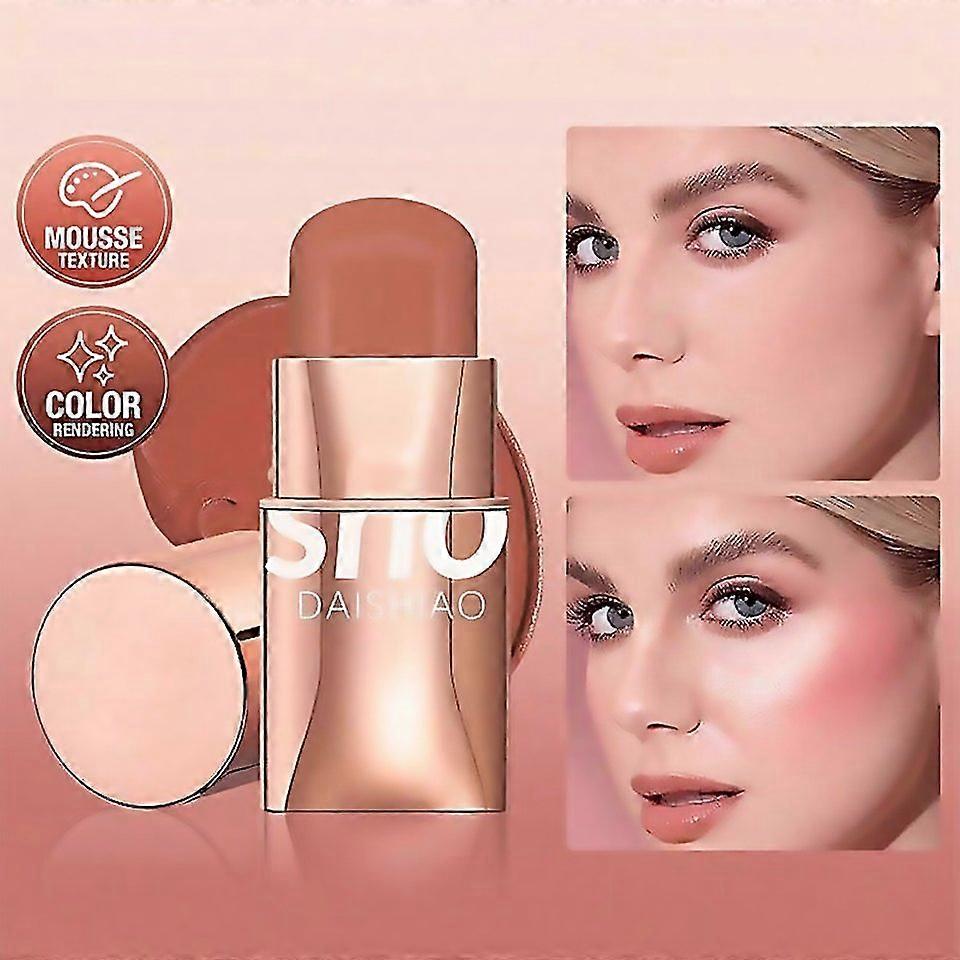 For Daishiao Pearlescent Eyeshadow And Cheek Stick Matte Rouge Lip And Cheek Dualpurpose Makeup