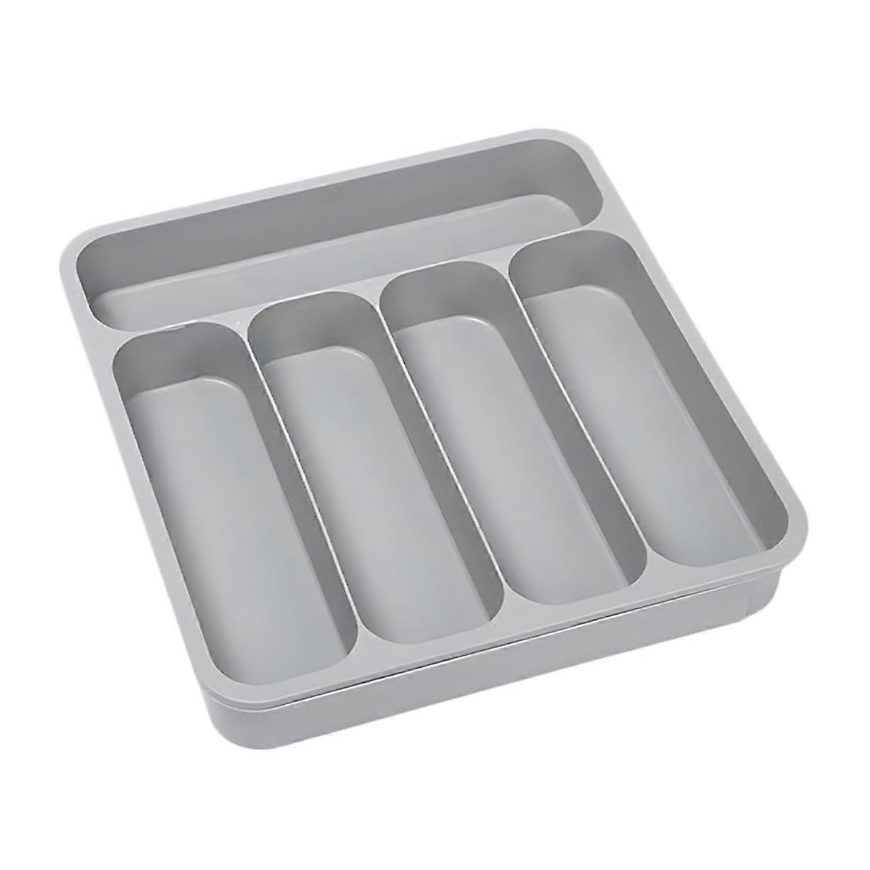 Expandable Silverware Drawer Organizer Tray Compartments Thickened PP Utensil Holder ScratchResistant EasyClean