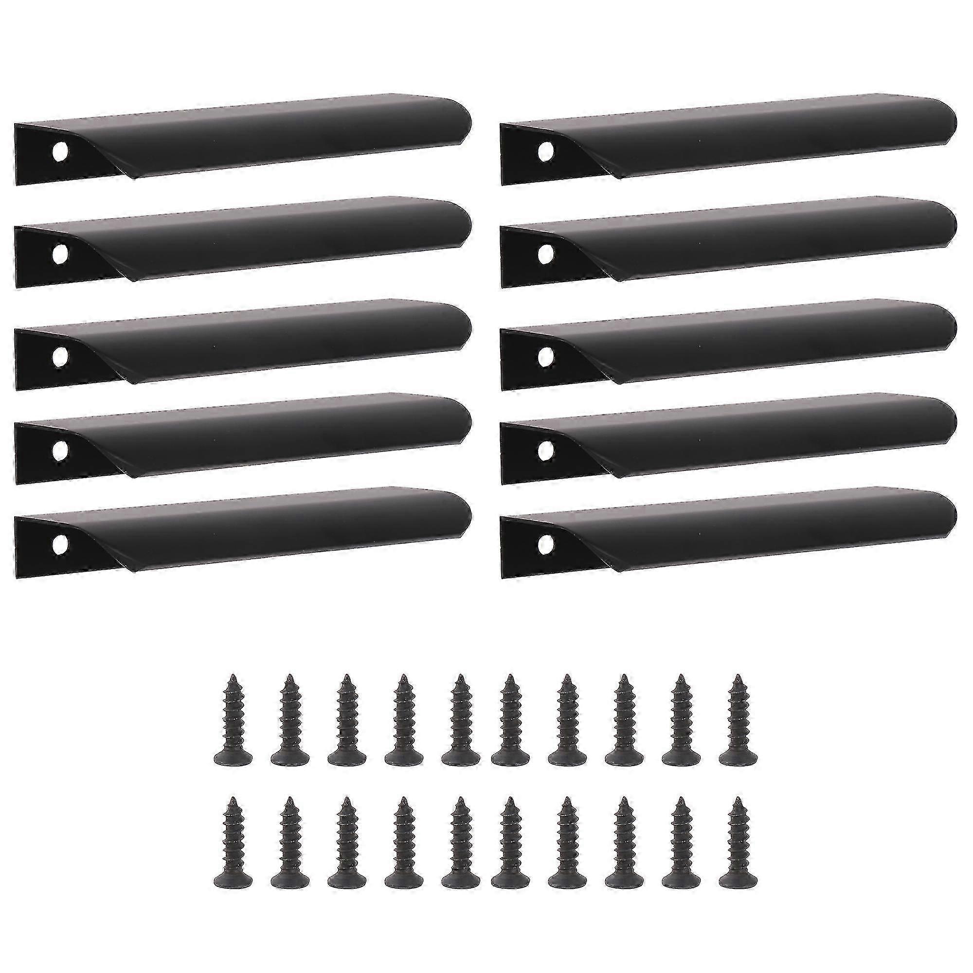 Improved Cabinet Edge Pulls Set - 10Pieces, 120mm Length, 96mm Center to Center Replacement