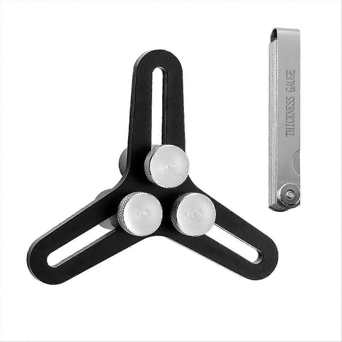 Universal Piston Ring Squaring Tool for End 2-5inch Bores, with Blades Feeler Gauge Measuring Tool