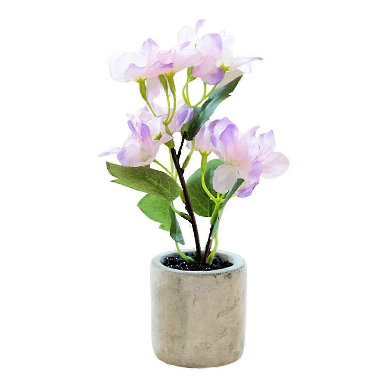 Artificial Bonsai No Withering Home Decor DIY Desktop Hydrangea Simulation Potted Plant for Hotel