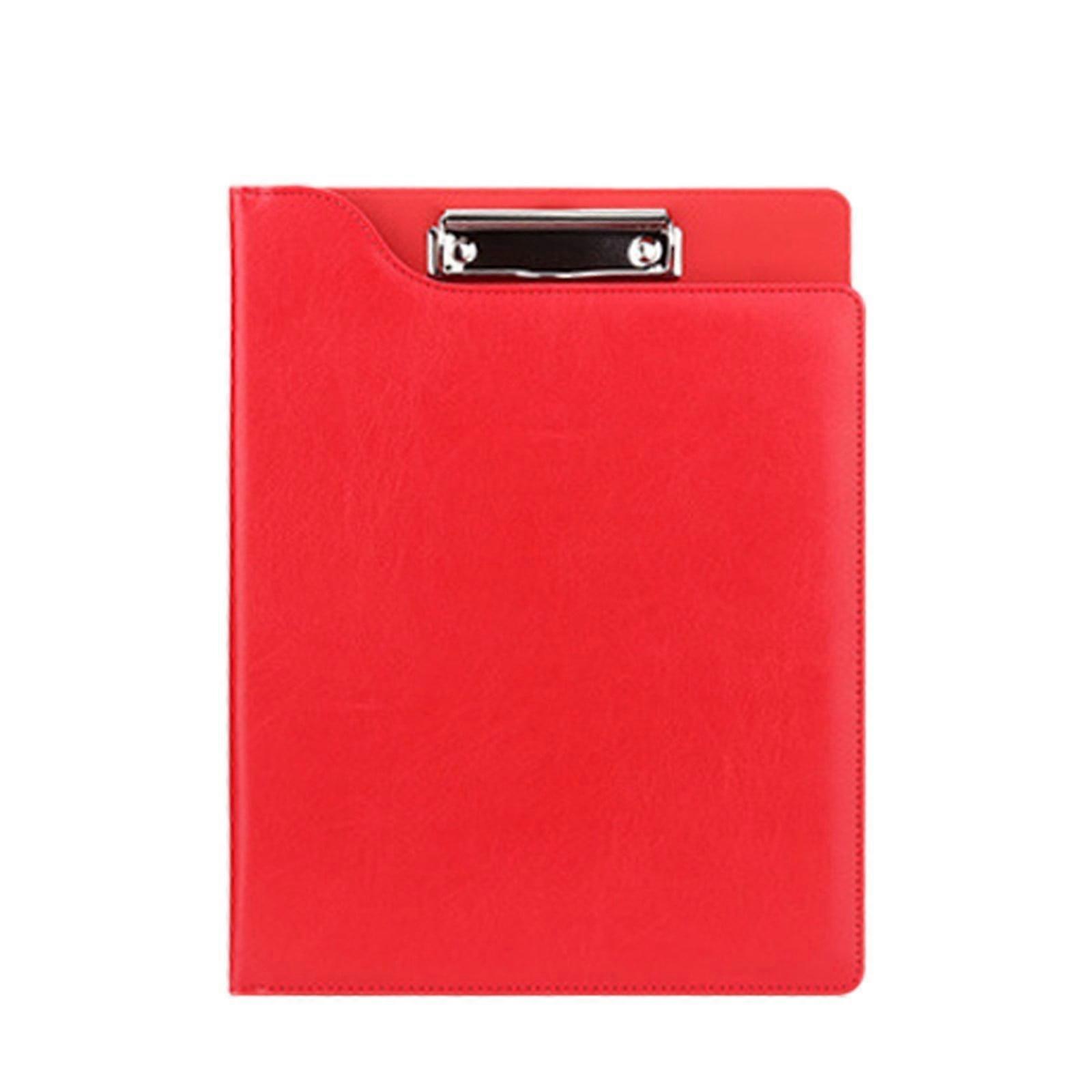 WinysinClipboard A4 Multifunctional Folder Leather Clipboard Clipboard With Cover Pocket Clipboard Writing Pad For School Work A