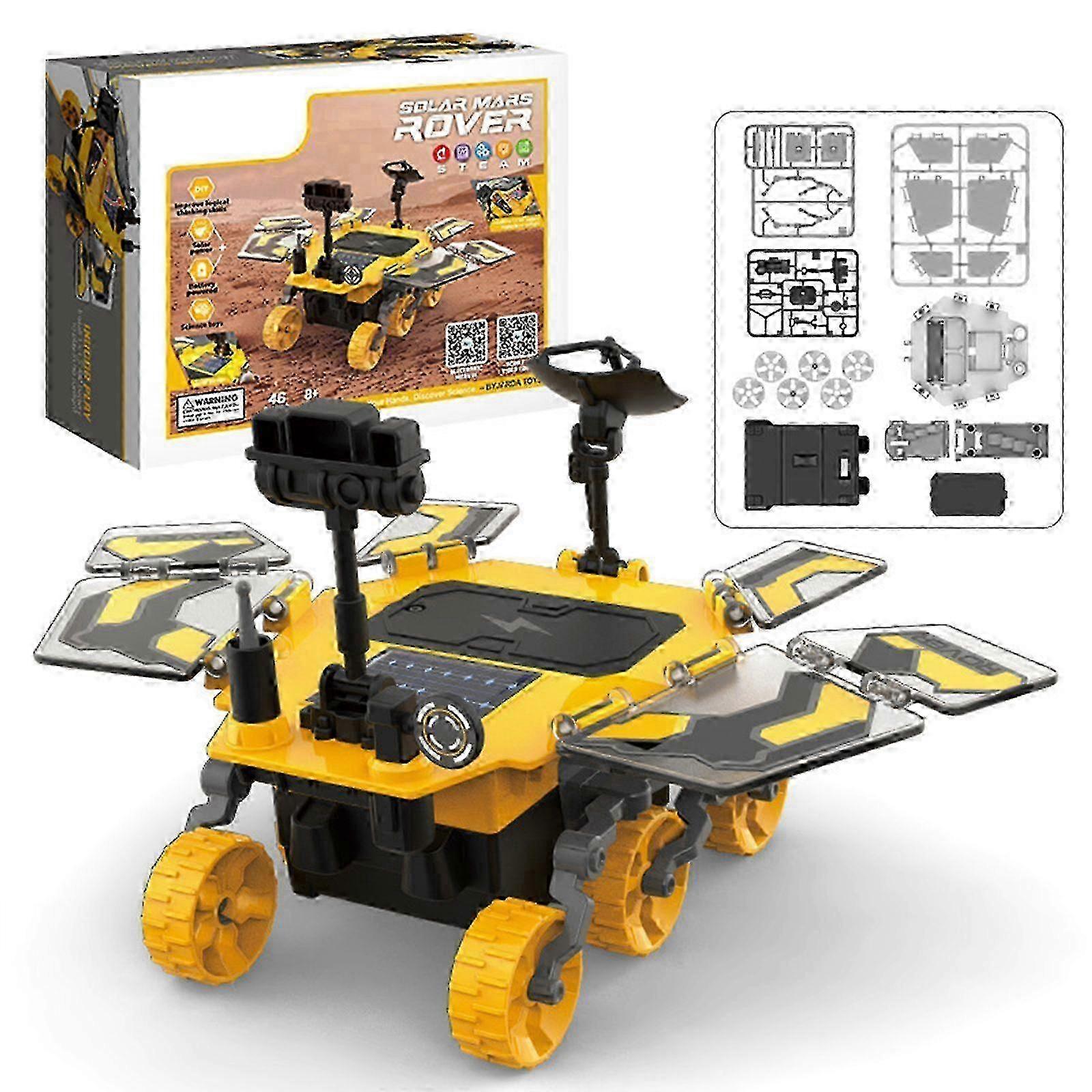 Solar Mars Rover Robot Kit with Two Output Energy Modes, Solar Mars Rover Kit, Space Exploration Toy, DIY Educational Toys for Science and Techno