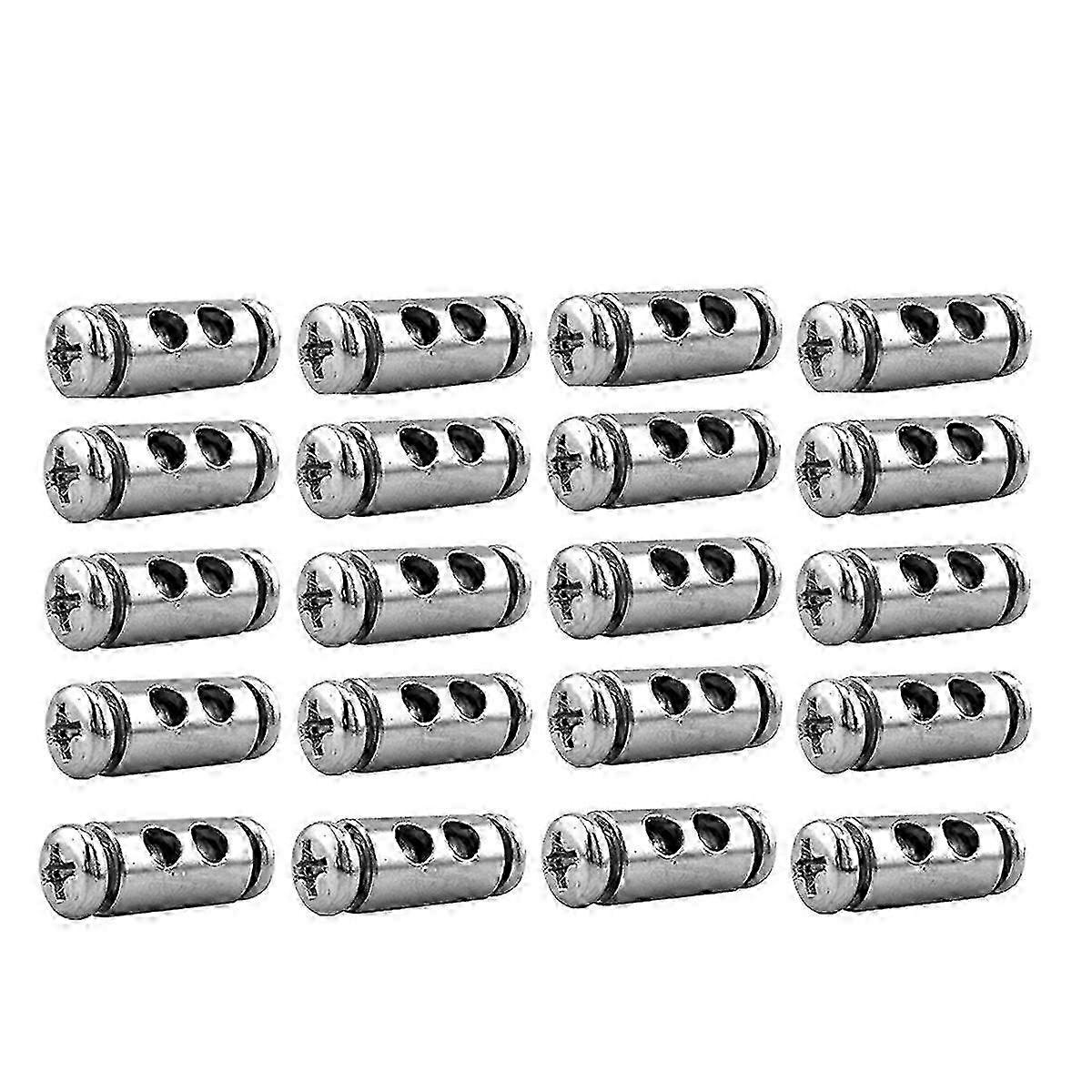 20PCS for 2/3mm Adjustable Wire Rope Clip Double Hole Cable Clamp