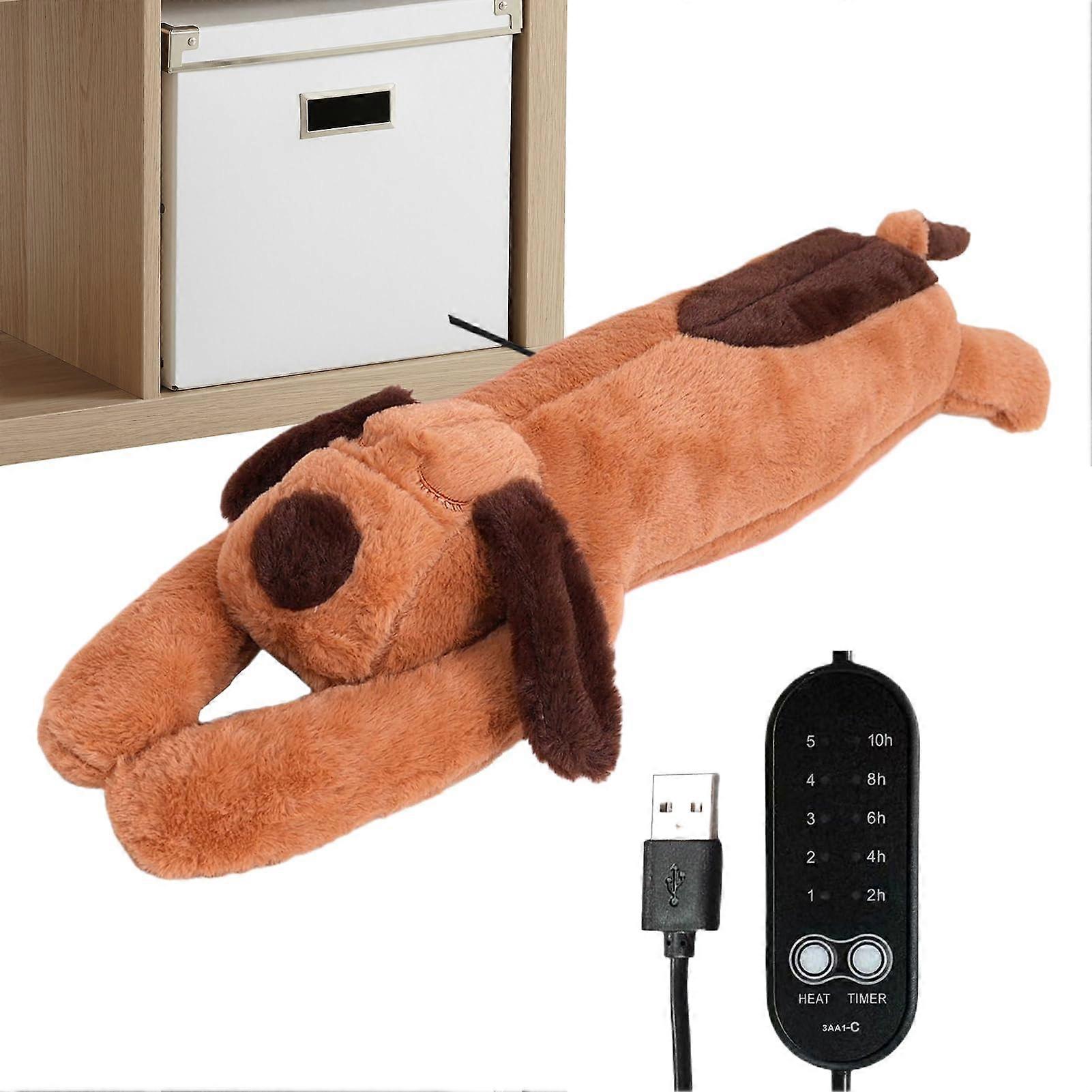 USB Plush Heating Pad with Adjustable Temperature and Auto ShutOff for Neck Back Abdomen Pain Relief