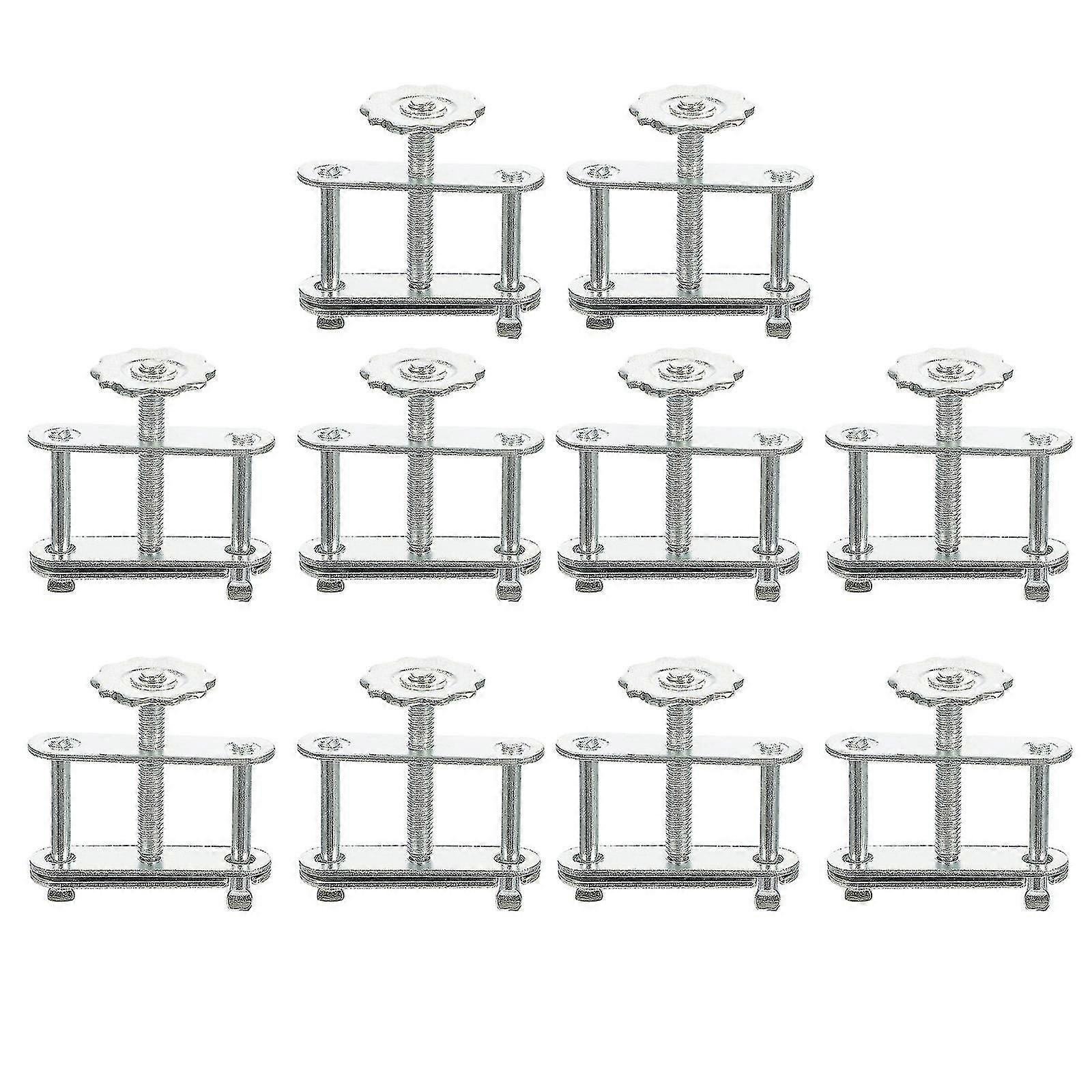 10pcs Flow Control Tubing Clamps Adjustable Swivel Screw Compressor Hose Clamp