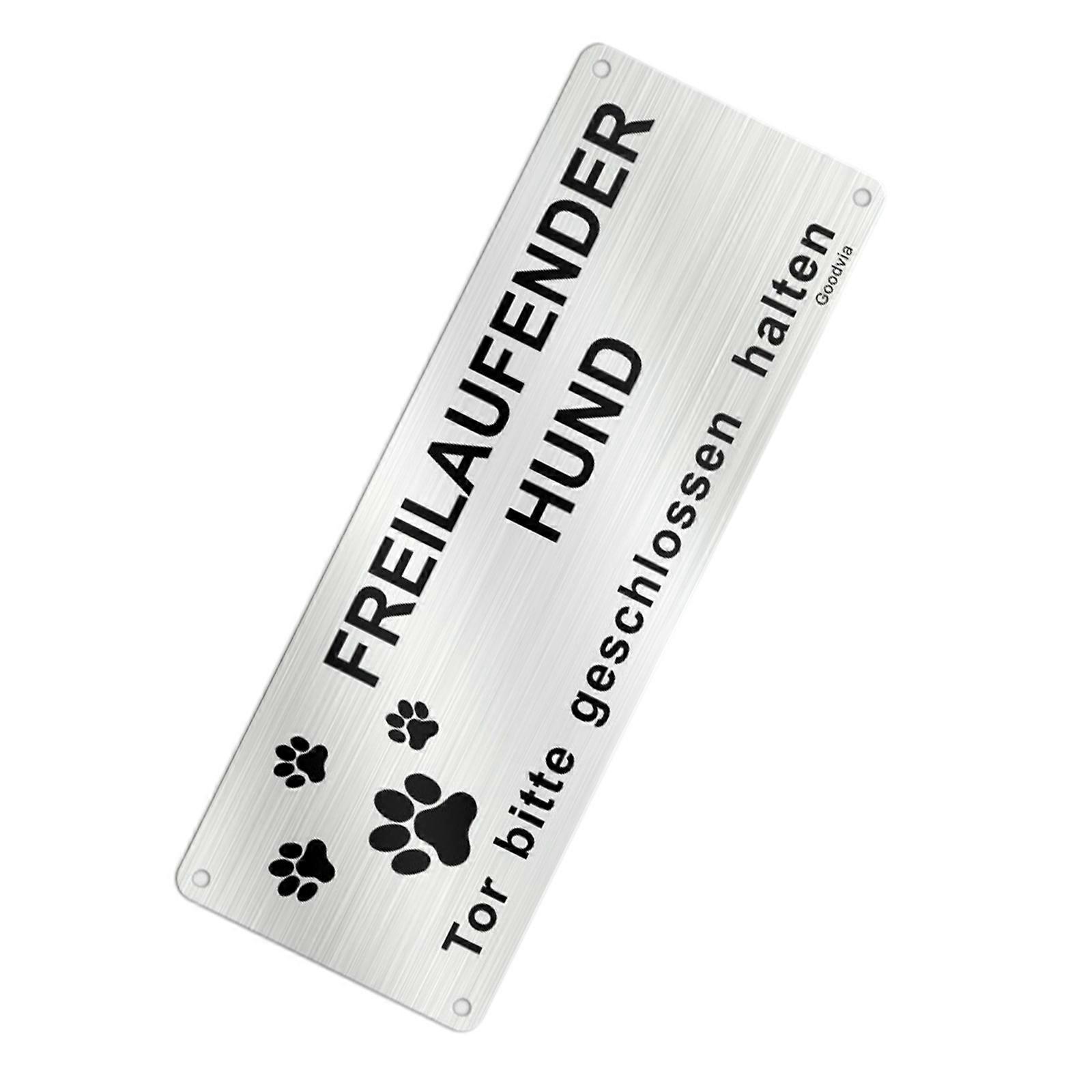 مقاومة للماء مانعة لتسرب الماء تحذير علامة لوحة الألومنيوم تحذير علامة 25x10cm للسياج والبوابة الفضة الواقية