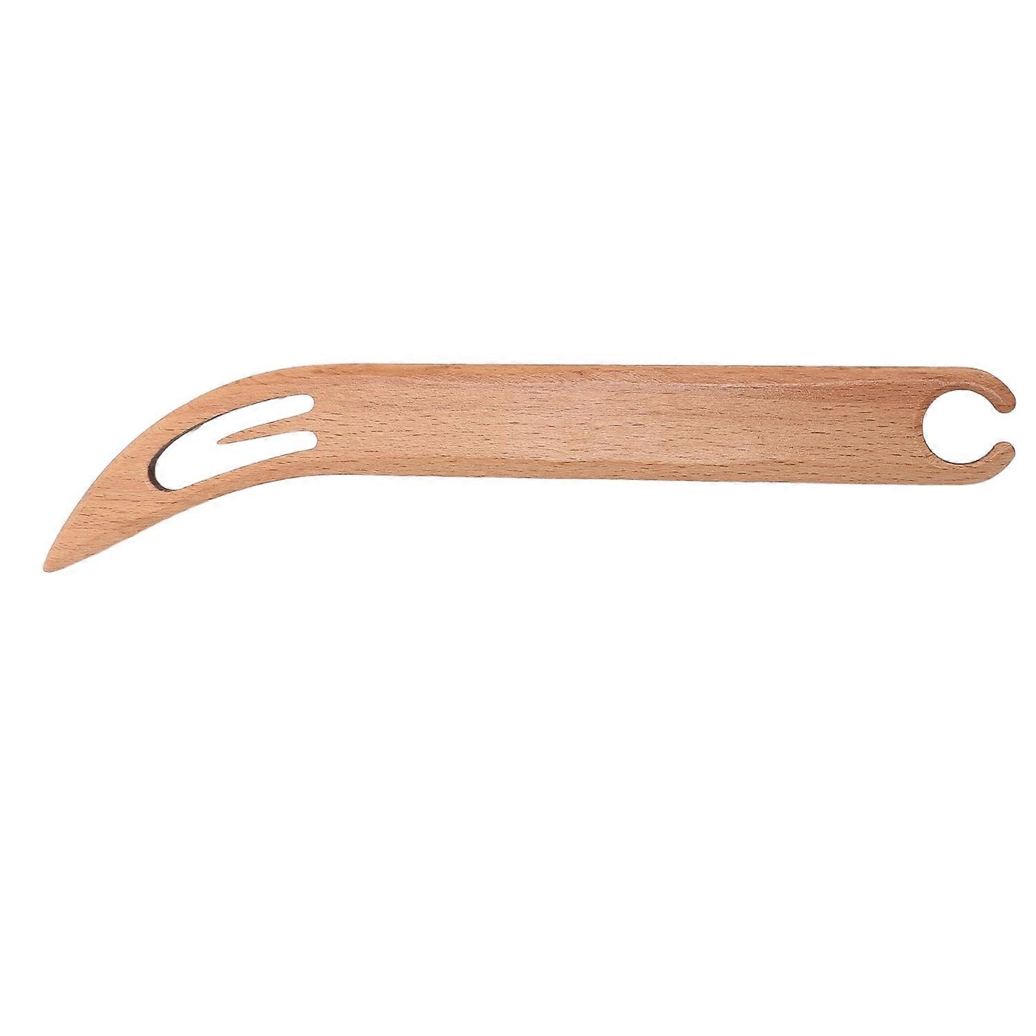 Wooden Weaving Shuttle Portable Smoothly Surface Weaving Shuttle for Inkle Looms Table Looms Bend He