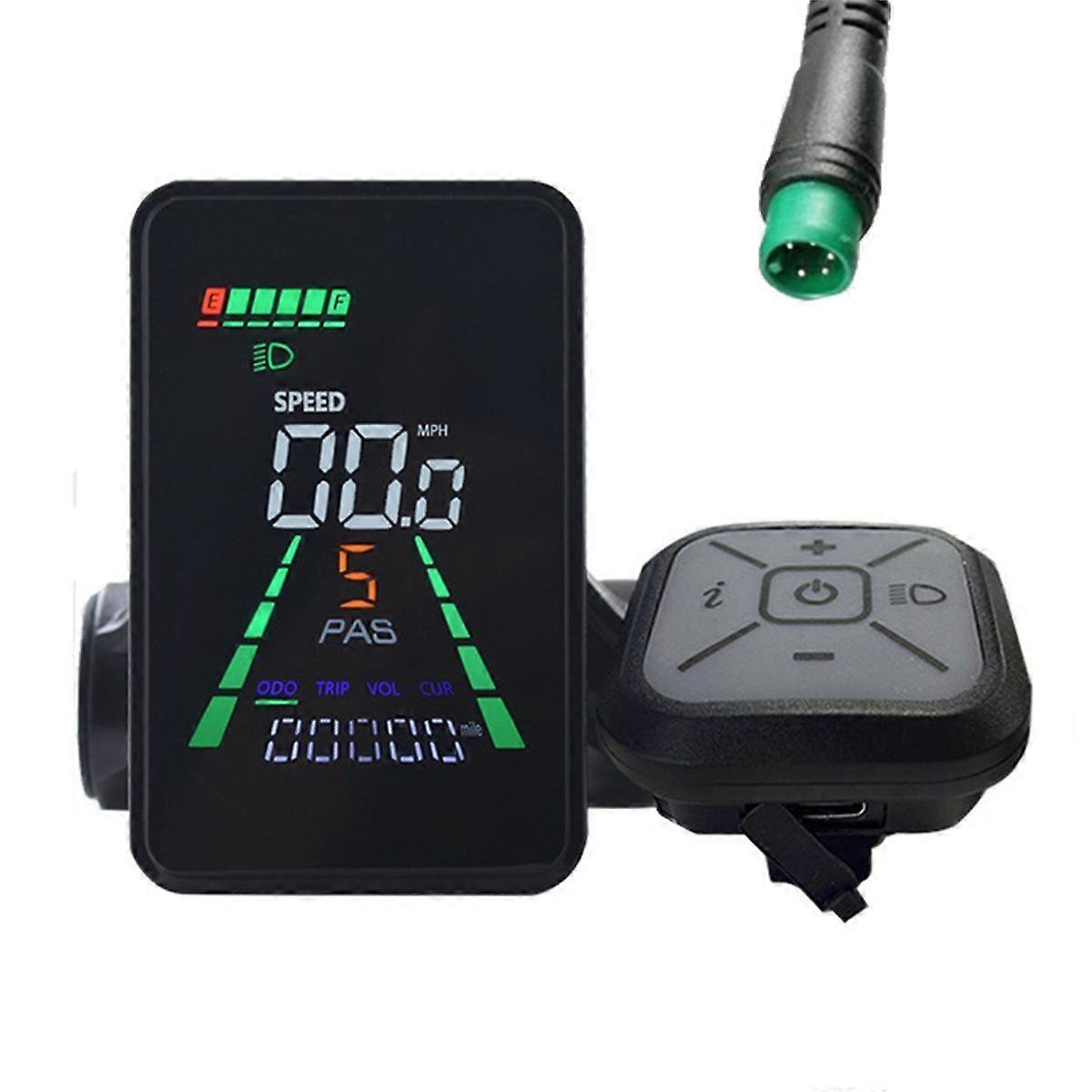 L5 Mountain E-Bike LCD Display Meter 24V/36V/48V/60V UART Type C Electric Scooter LCD Meter Speedome