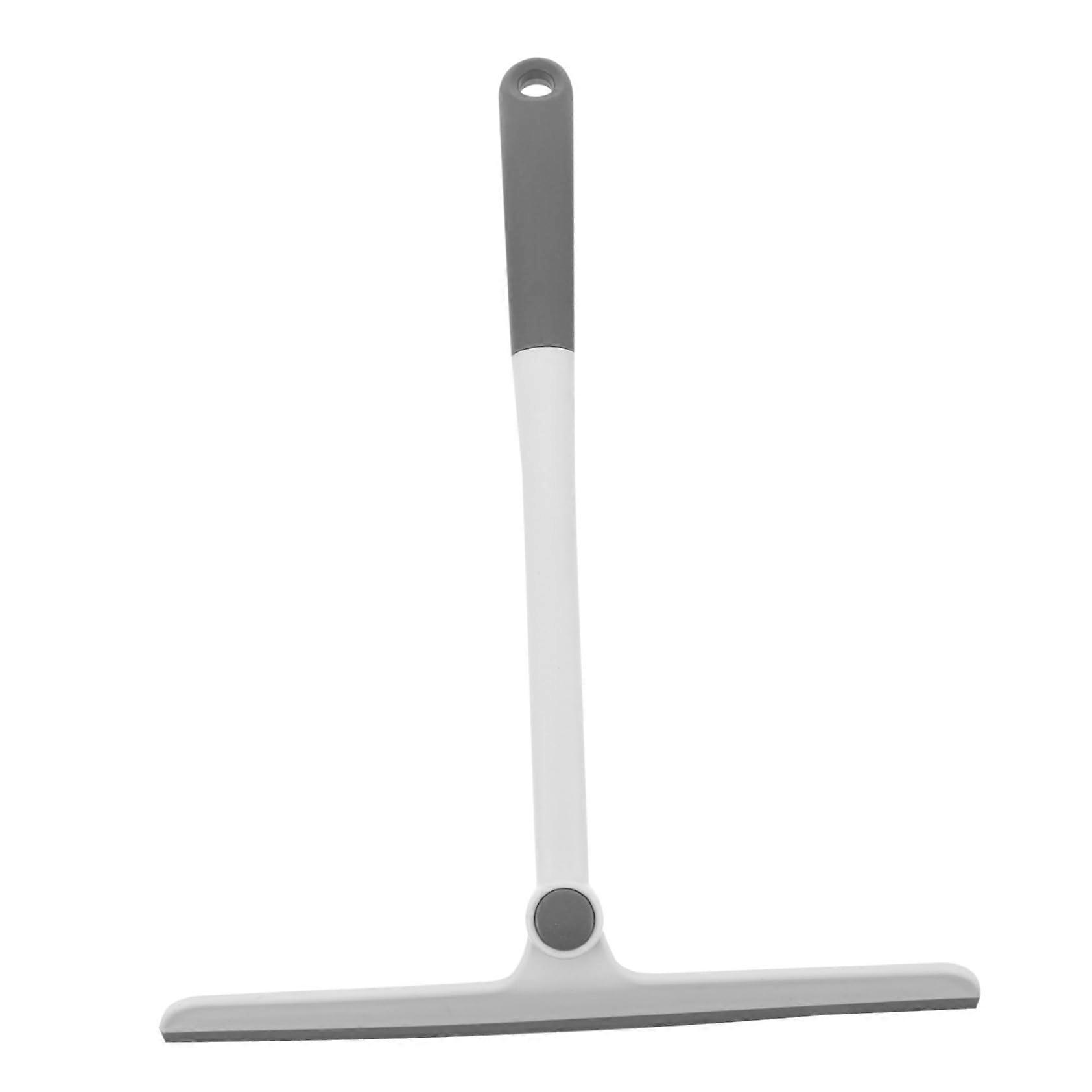 Rotating Window Squeegee with Hanging Design for Home and Car Glass, Mirror and Showcase Cleaning Grey White
