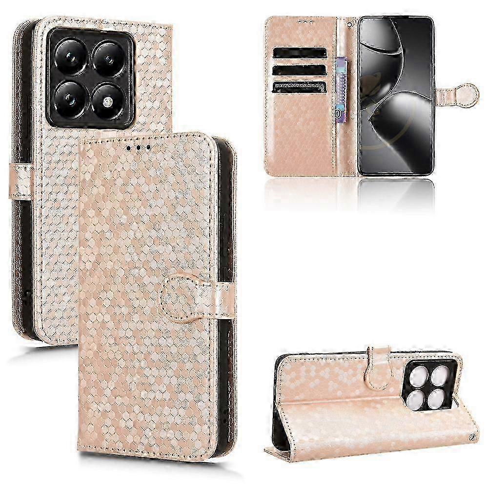 x Honeycomb Dot Texture Leather Phone Case