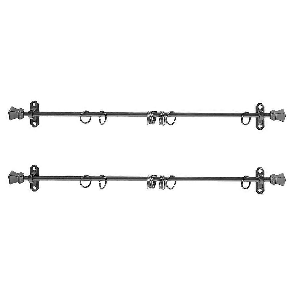 Ornamental Tool Decor Miniature Curtain Accessory For DIY Enthusiasts With Durable Black Alloy And Elegant Design 2 Sets