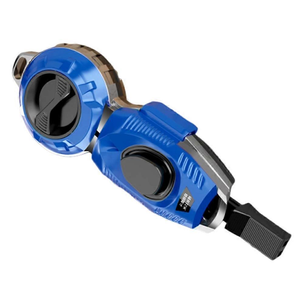 Automatic Retractable Chalk Line Tool for Enhanced Efficiency in Construction and Woodworking Blue