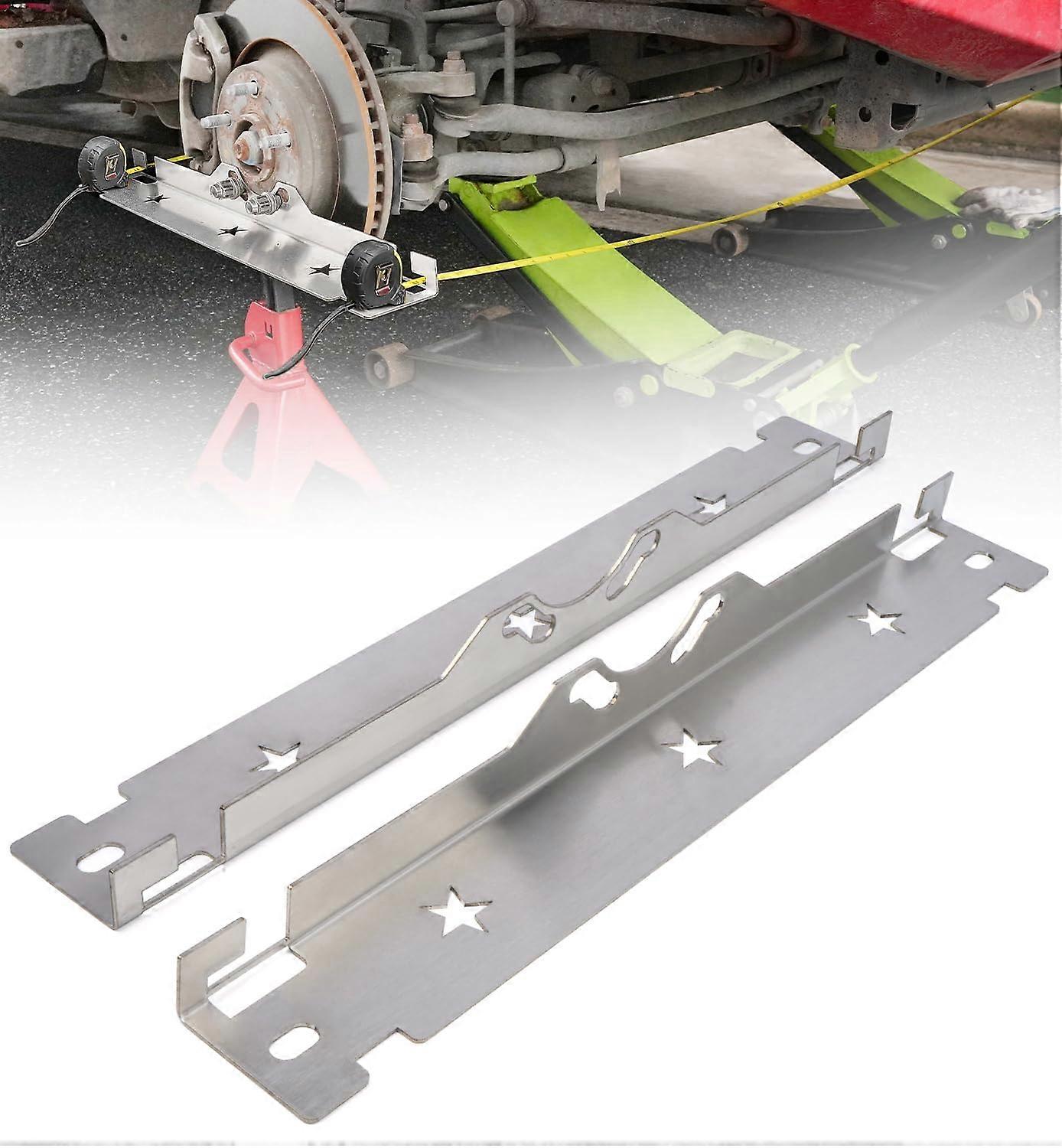 Wheel Alignment Tool Plates Stainless Steel Toe Alignment for Accurate Measurements and Wide Compatibility